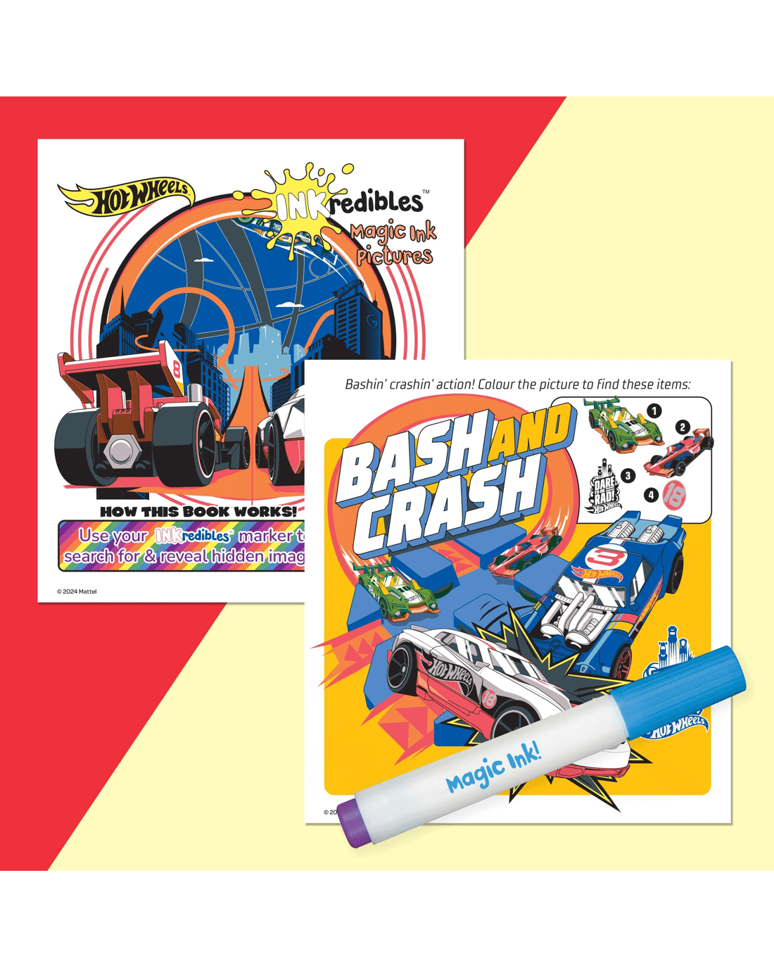 3 INKredibles Magic Reveal Hot Wheels Mess Free Magic Ink Pictures! - Book, 3 of 5