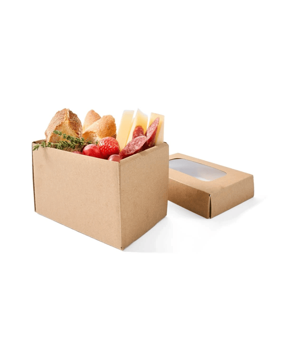 4 Pack Small Rectangle Grazing Boxes with Lids