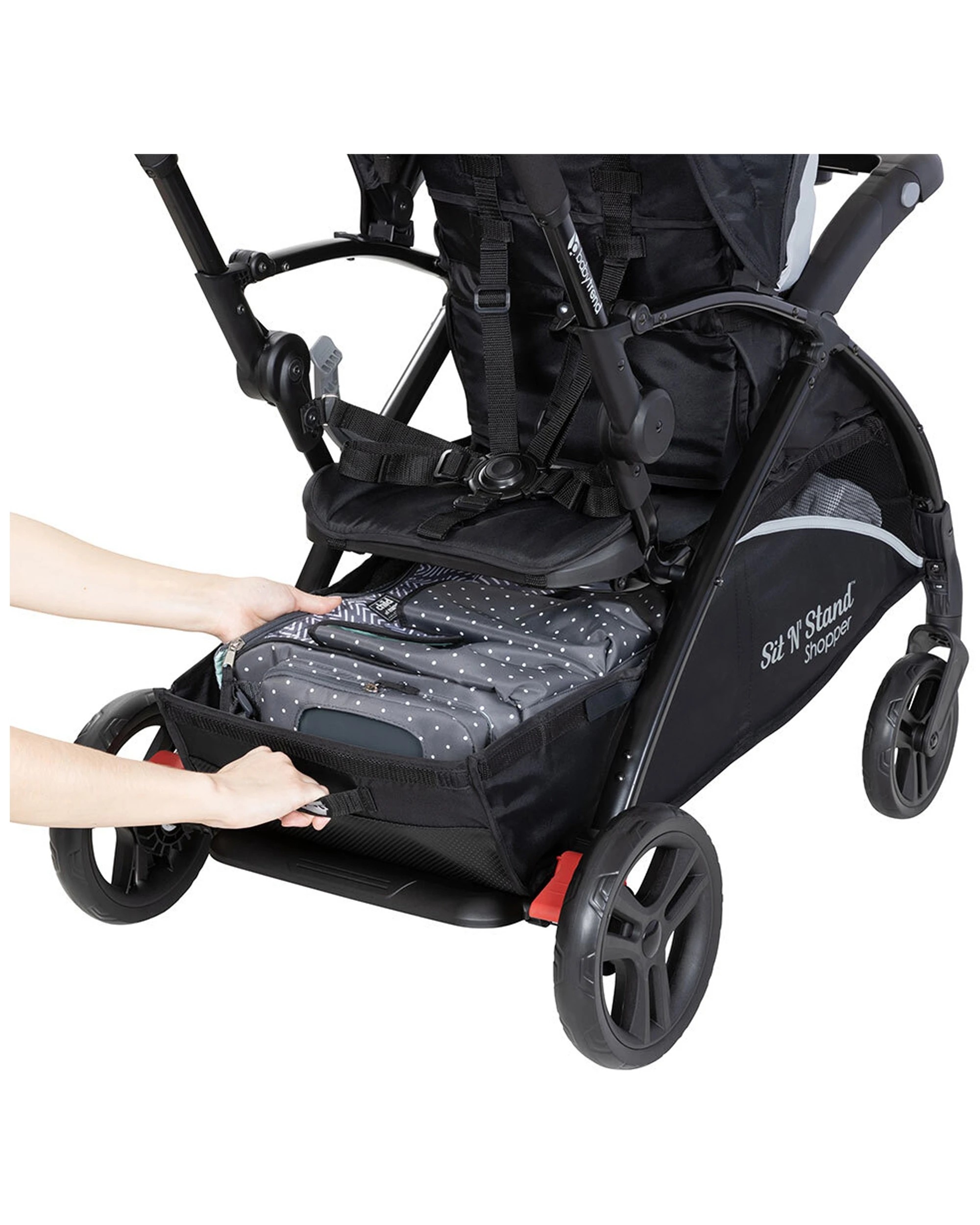 4 Baby Trend Sit N Stand Shopper Stroller Moondust
 - Grey, 4 of 9