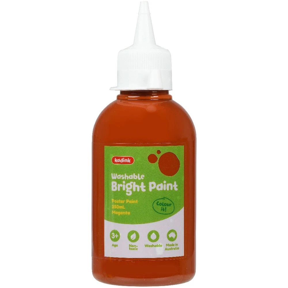 2 Kadink Washable Bright Poster Paint 250mL Brown, 2 of 4