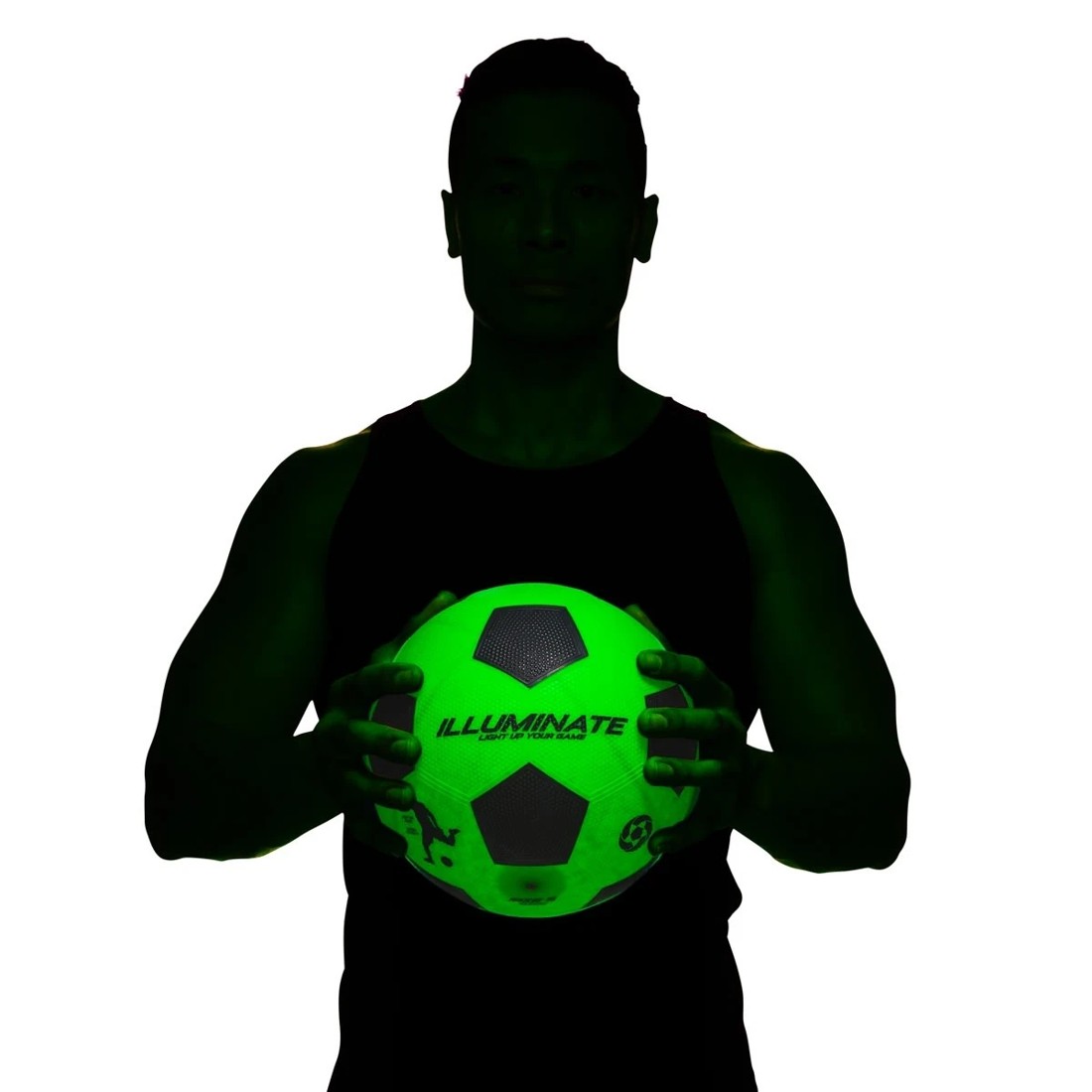 1 Light Up Soccer Ball - Size 5, Green, 1 of 8