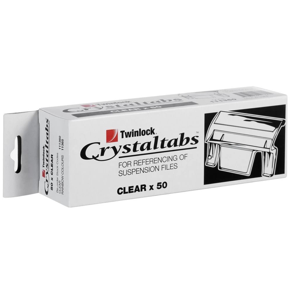 2 Crystalfile Indicator Tab Clear 50 Pack, 2 of 3