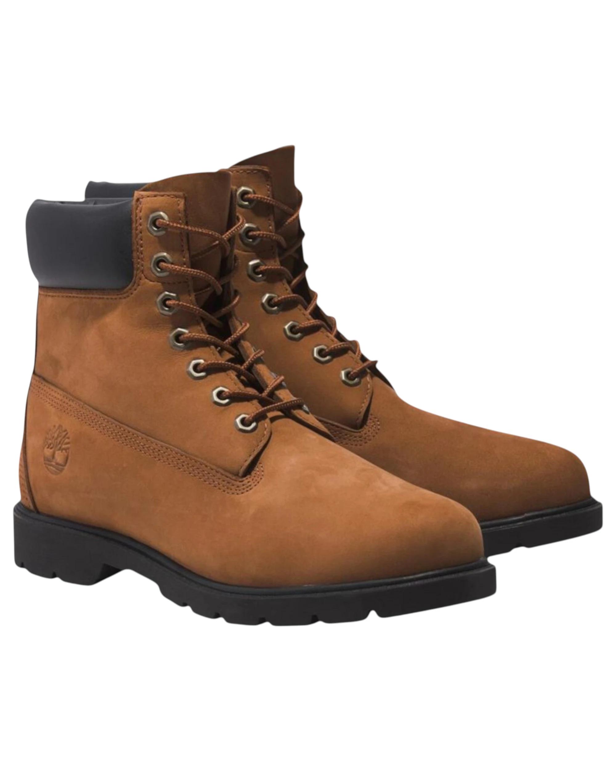 3 Timberland Mens 6-Inch Rust Nubuck Classic Waterproof Boots RUST NUBUCK, 3 of 8