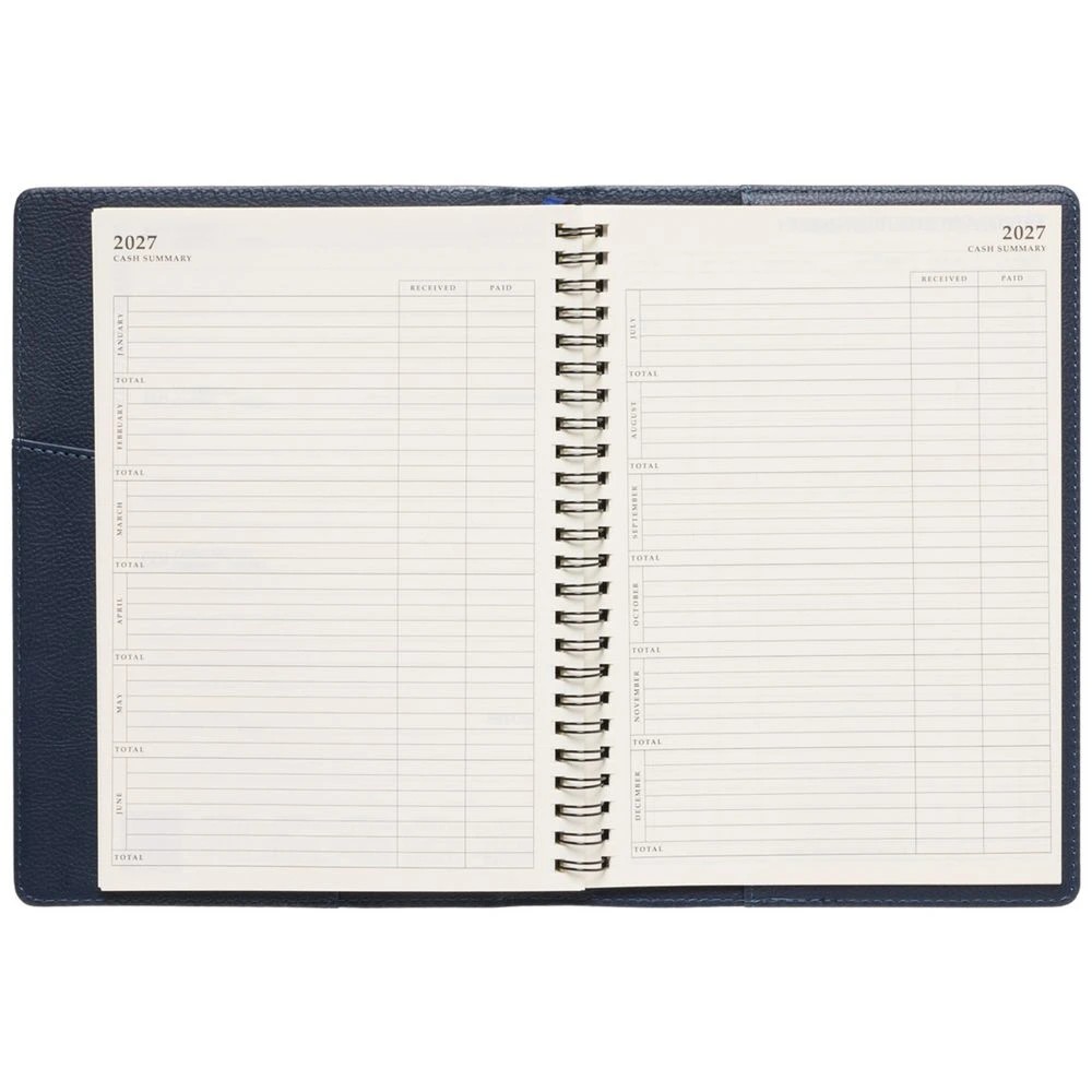 7 Officeworks A5 Week to View Prestigio 2027 Diary Navy, 7 of 7