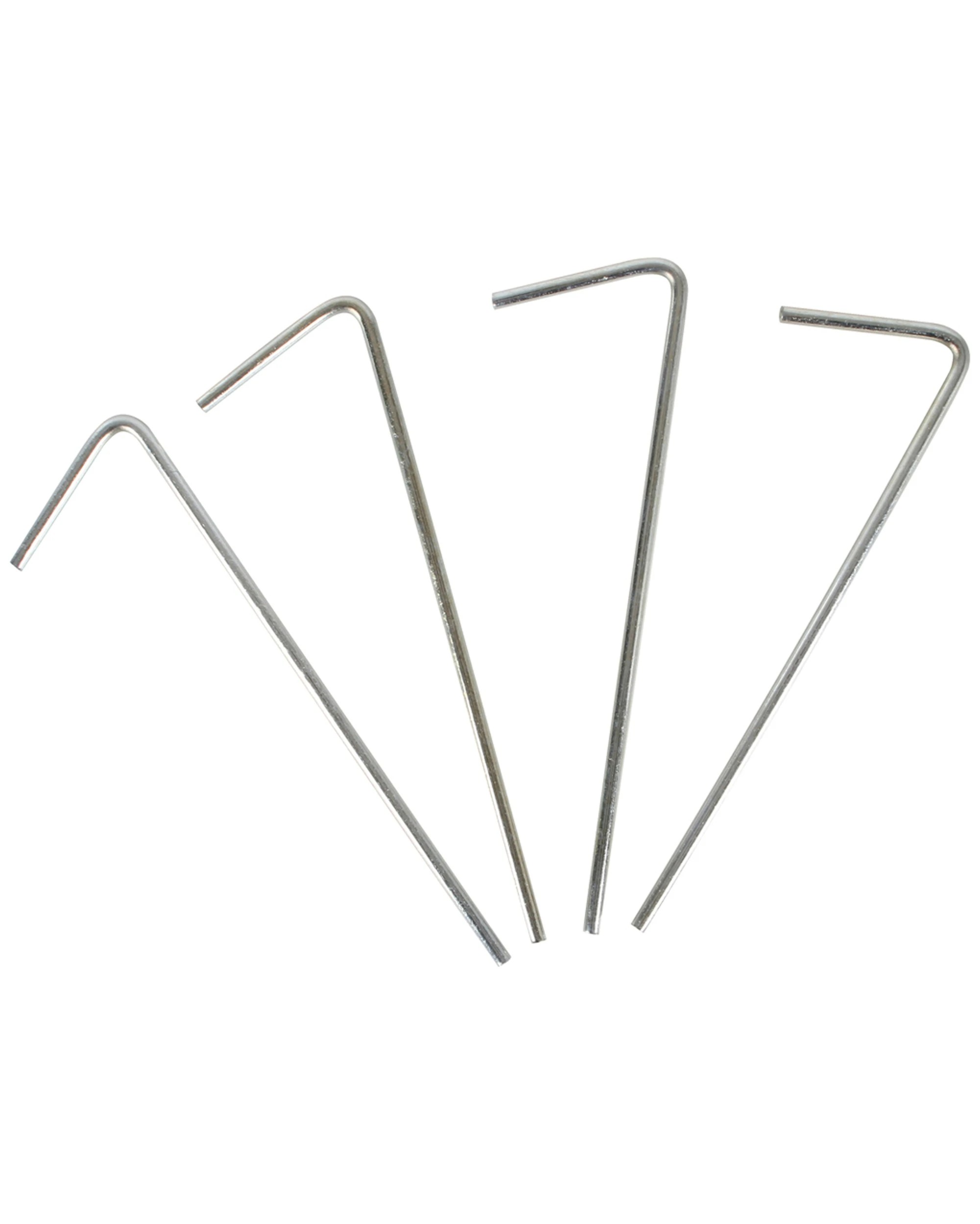 2 Wildtrak Tent Pegs 6 x 10pc Steel Outdoor Camping Accessories - Silver, 2 of 2