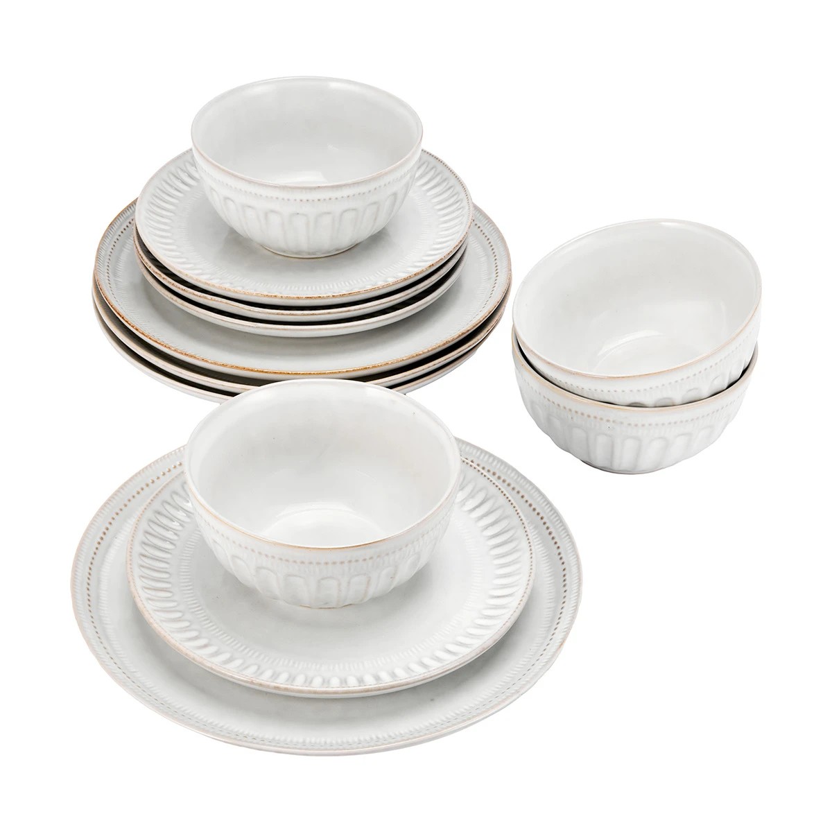 2 White Maison 12 Piece Dinner Set, 2 of 8