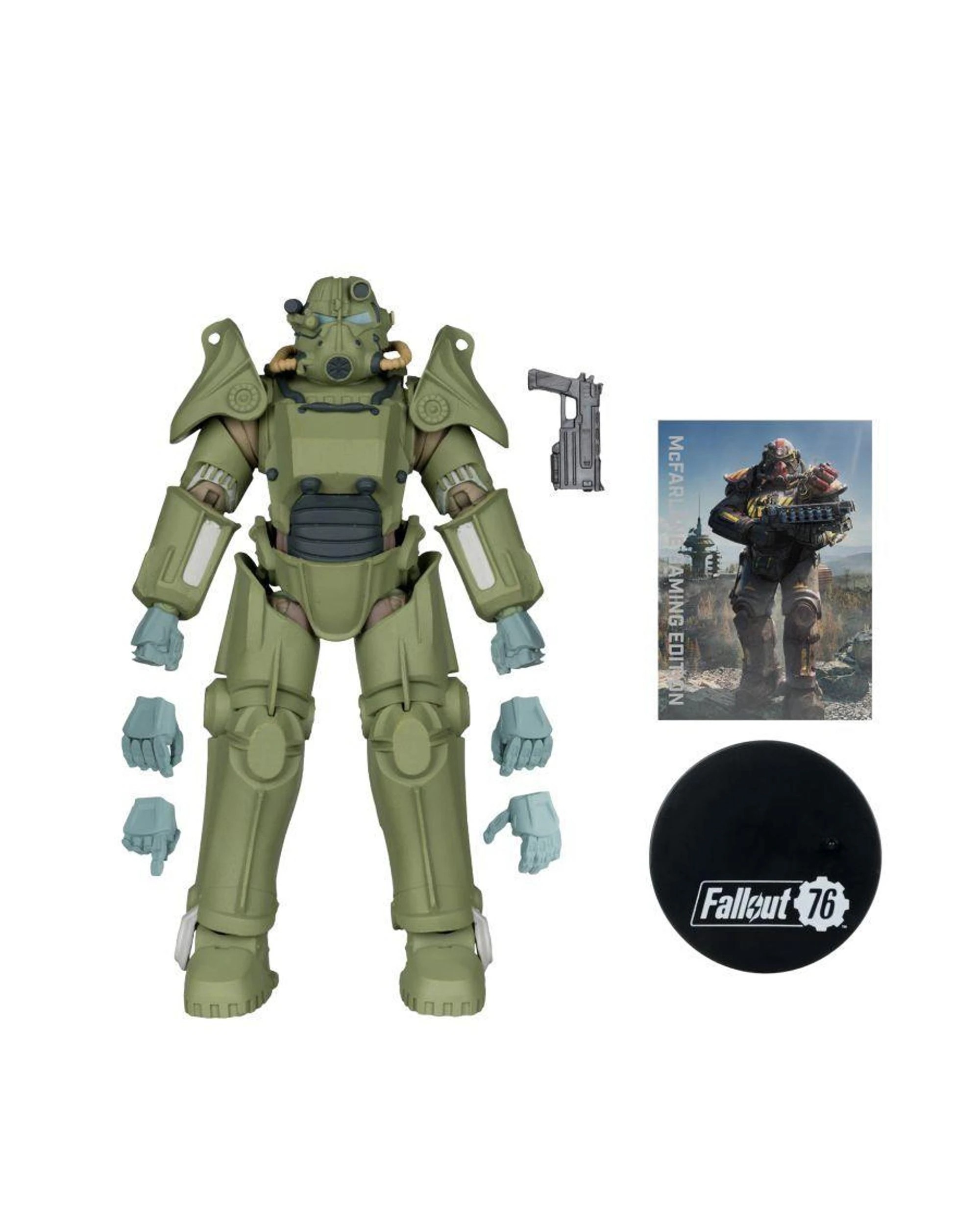 6 McFarlane Fallout 76 T-45 Military Armor Platinum Edition Gaming Edition 7 inch Figure, 6 of 9