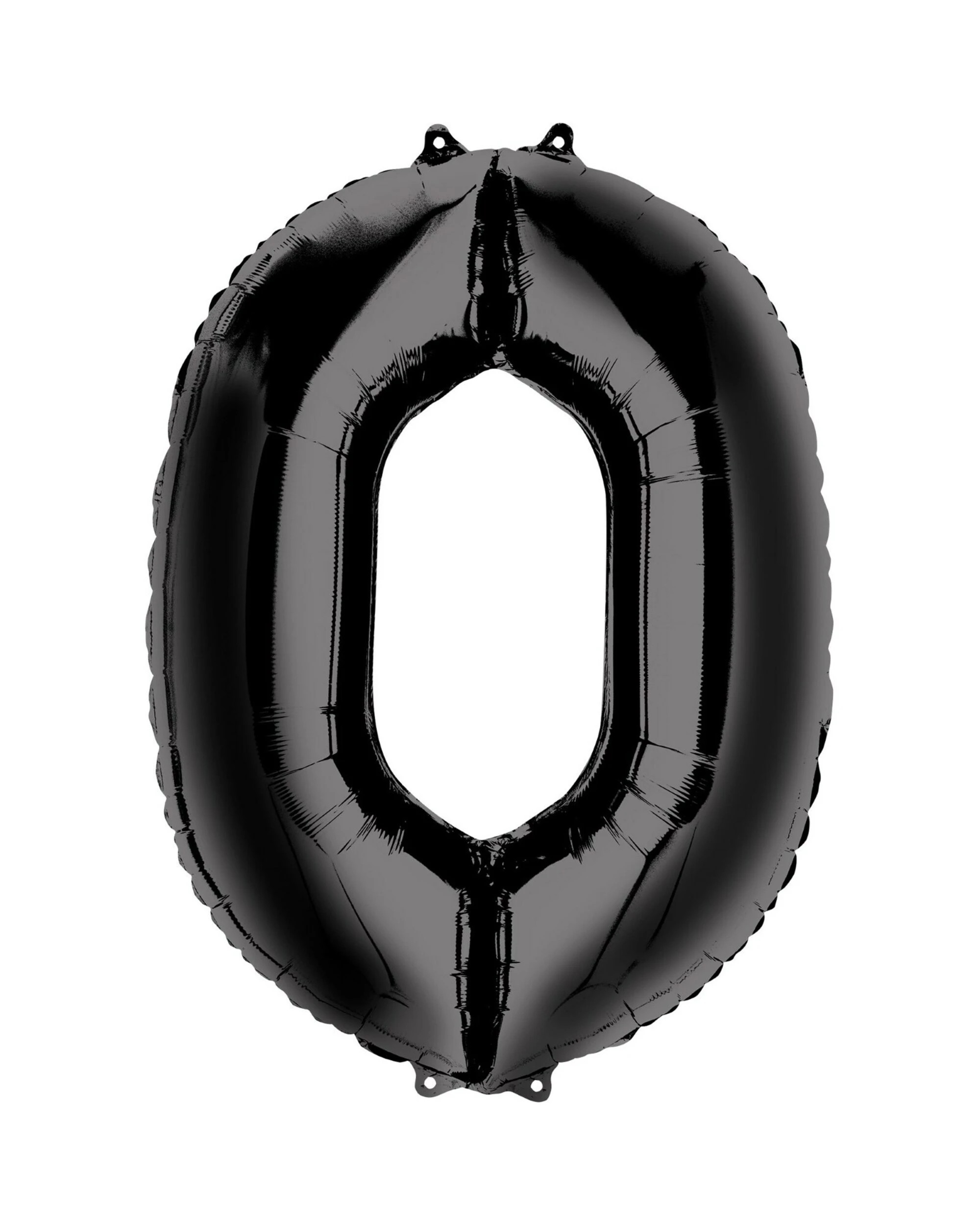 1 Meteor Foil 0 Balloon 86cm - Black, 1 of 1