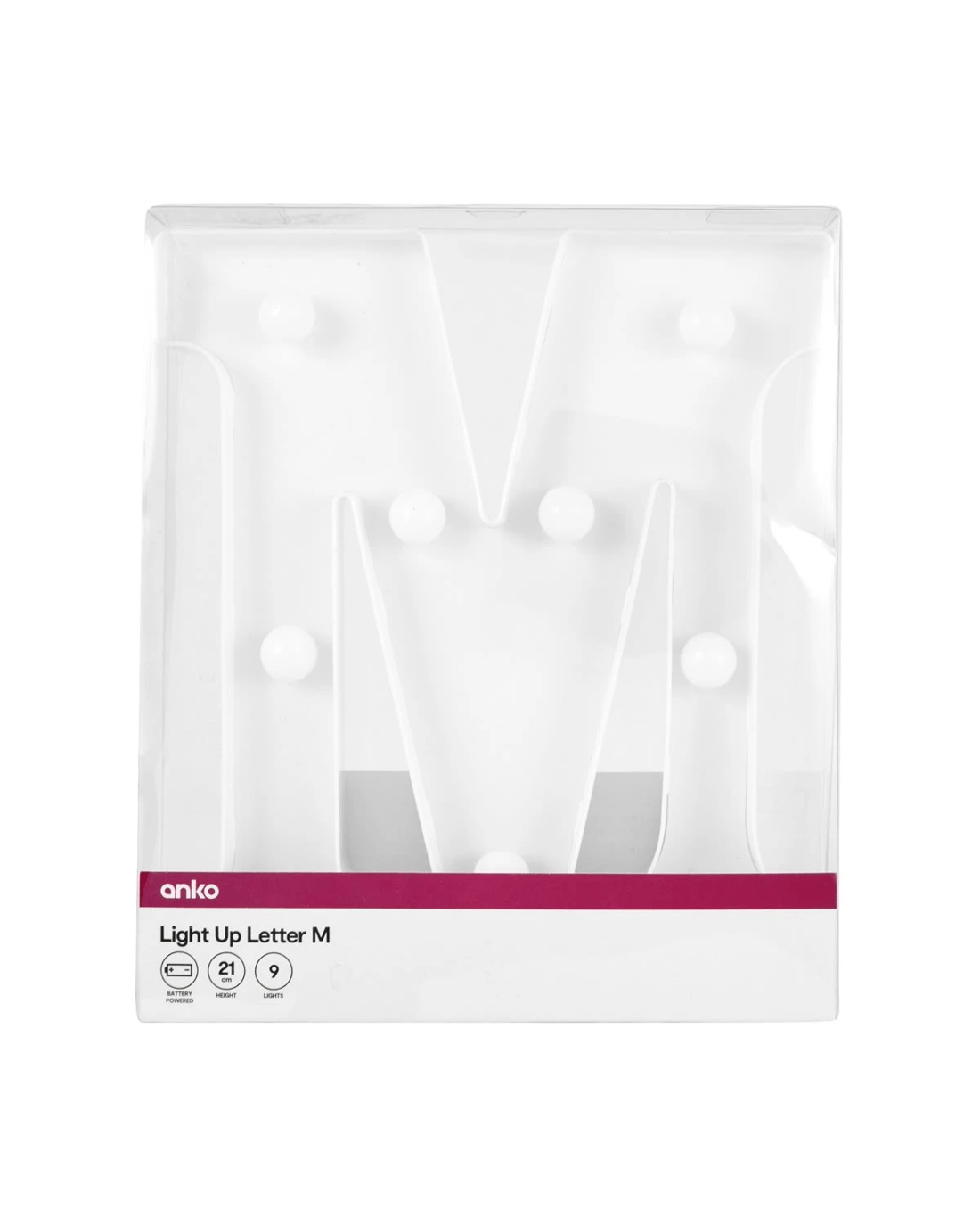 4 Light Up Letter - M, 4 of 5