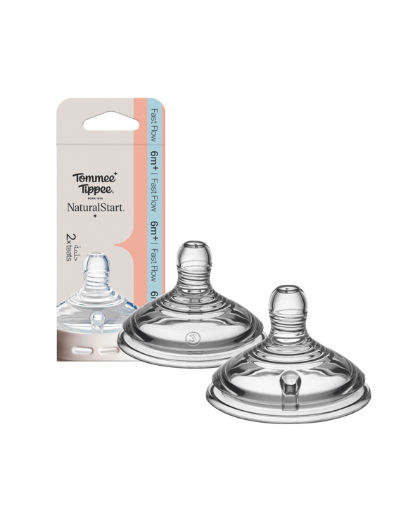 2 Pack Tommee Tippee Fast Flow Teats