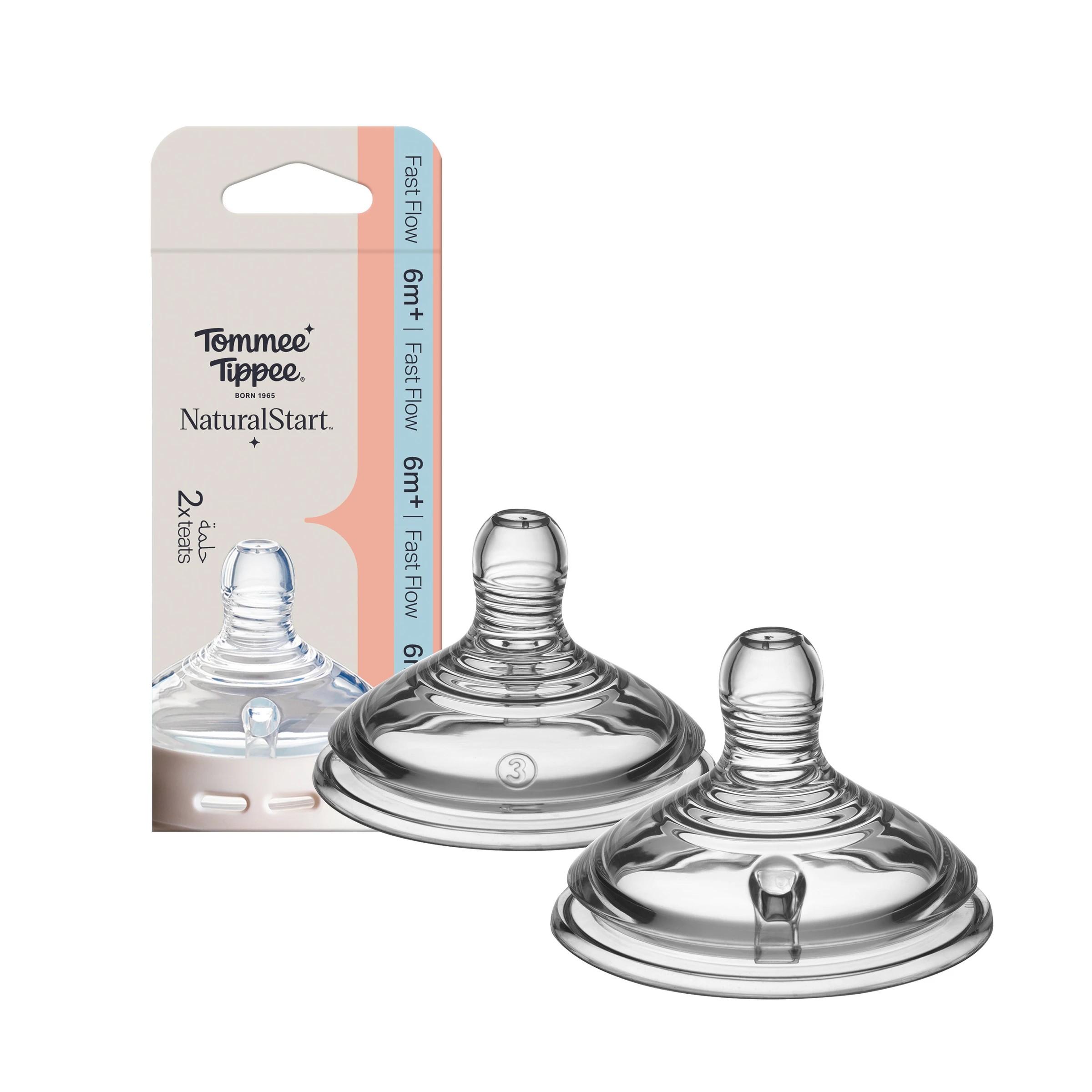 1 2 Pack Tommee Tippee Fast Flow Teats, 1 of 8