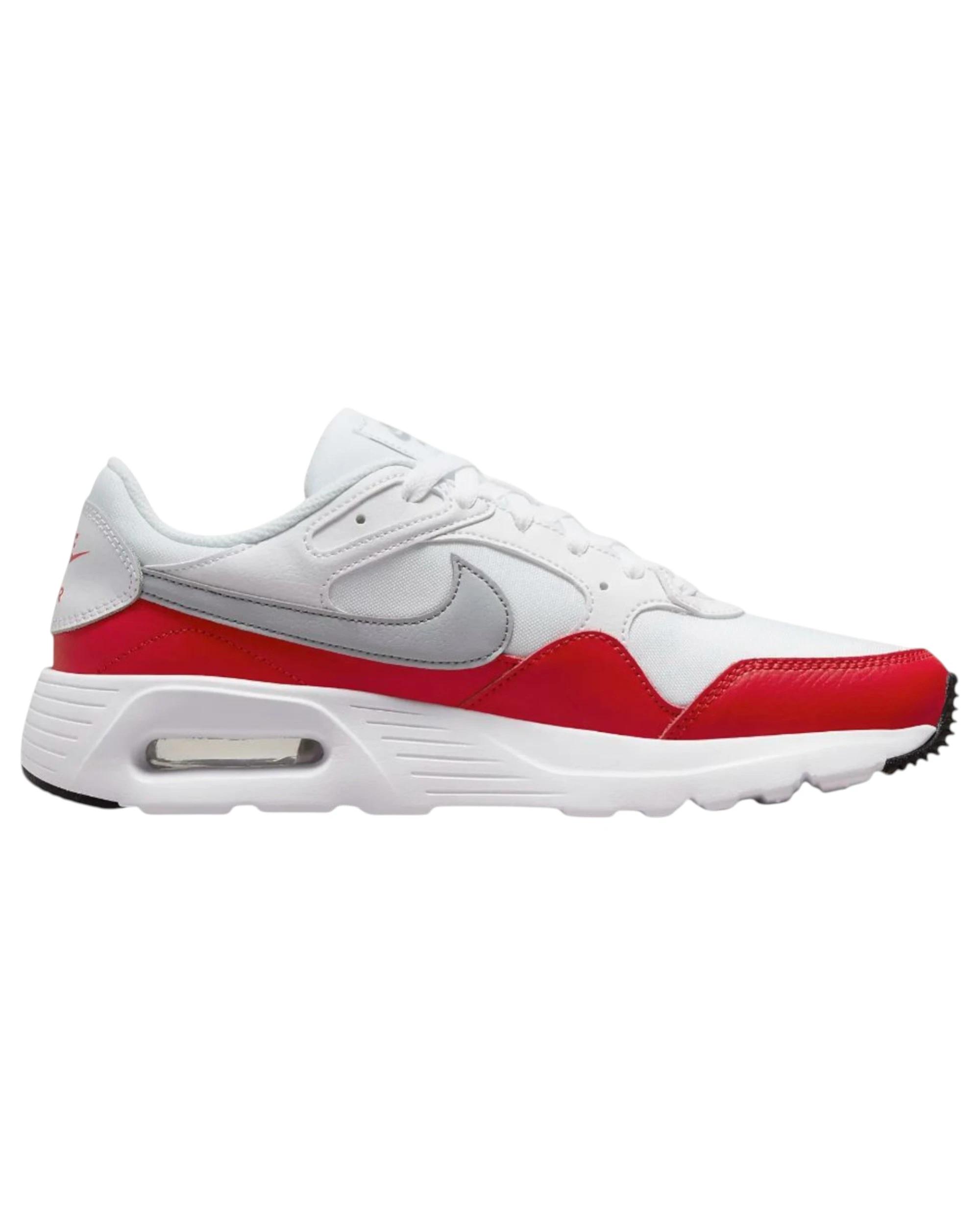 1 Nike Mens Air Max SC White/Grey/Red Athletic Shoes WHITE/GREY/RED, 1 of 8