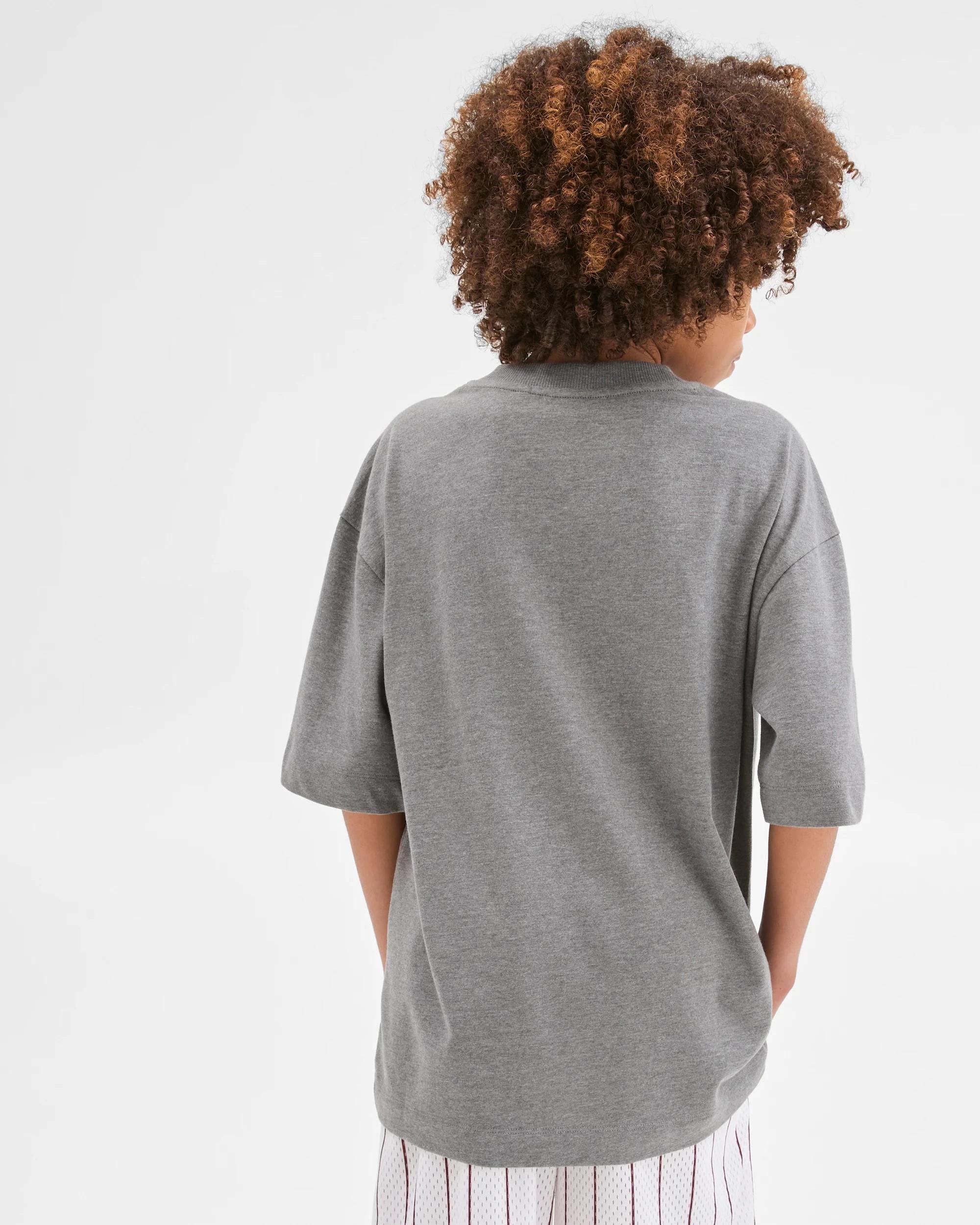 4 Target Kids Australian Cotton Oversized Sports Tape T-Shirt GREY, 4 of 6