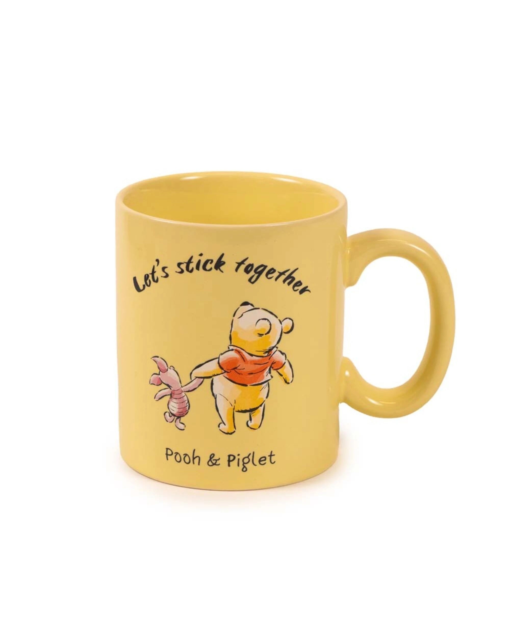 2 Disney - Winnie the Pooh - Winnie and Piglet Mug - Yellow, 2 of 2