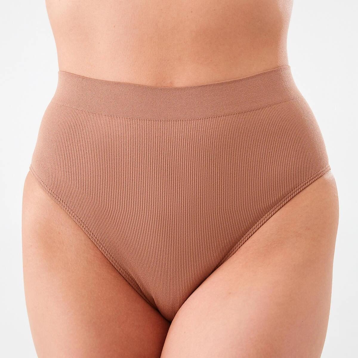 3 3 Pack Rib Seamfree Full Briefs SACHET PINK, SOFT CLAY, HALOGEN BLUE, 3 of 7