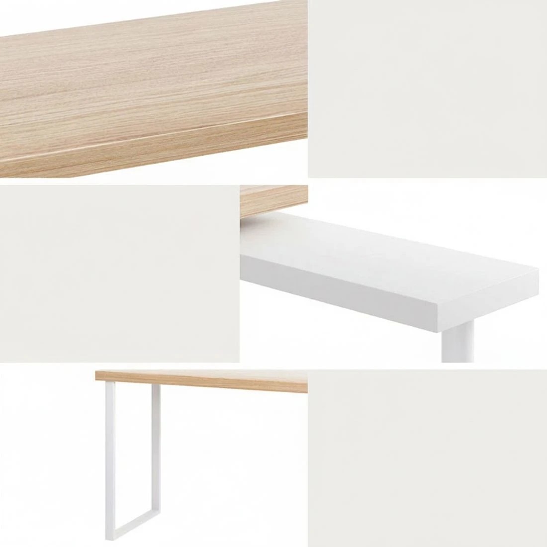 5 Artiss Computer Desk Bookshelf 140CM - Brown, 5 of 8