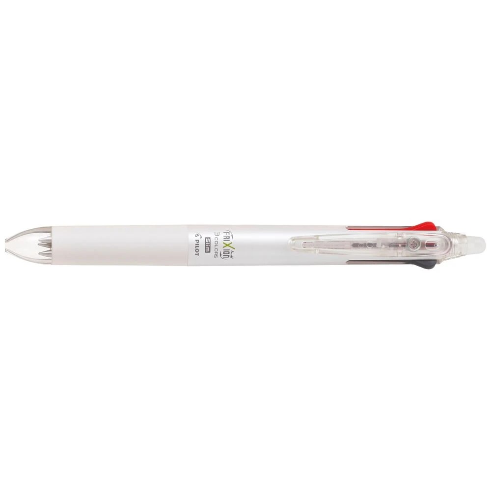 1 PILOT Frixion 3 Colour Erasable Gel Pen Pearl White Barrel, 1 of 3