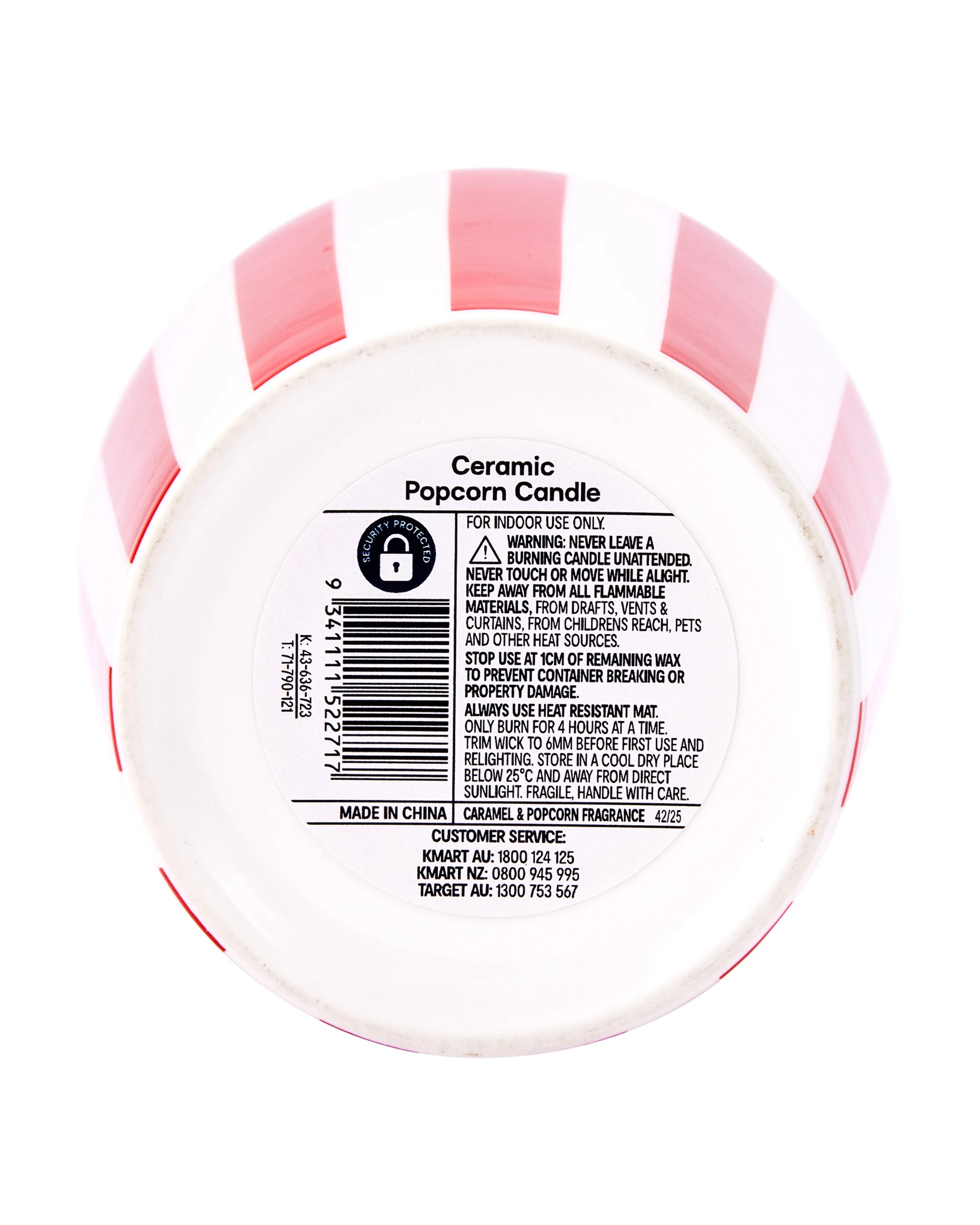 6 Ceramic Popcorn Candle, 6 of 6