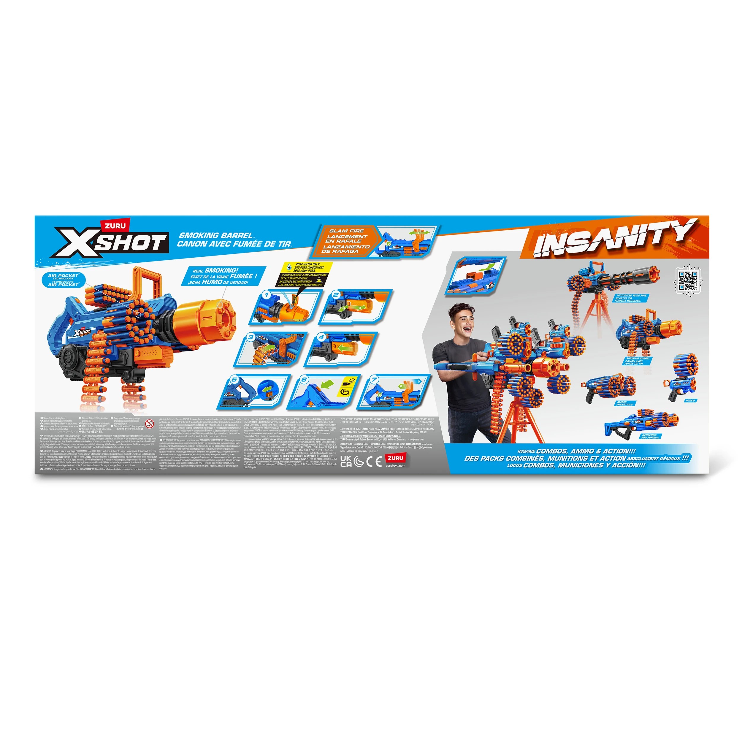 8 Zuru X-Shot Insanity Smoking Barrel Blaster, 8 of 8