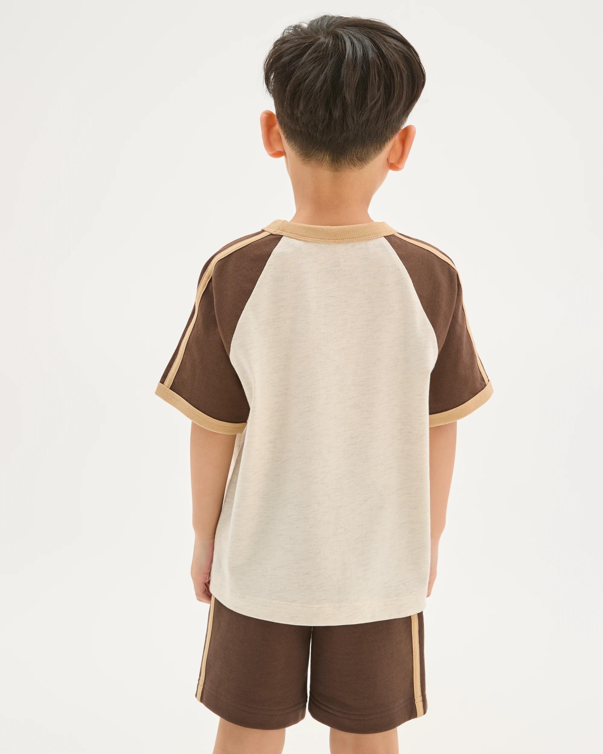 4 Target Kids Australian Cotton Oversized Sporty T-Shirt HOT FUDGE, 4 of 6