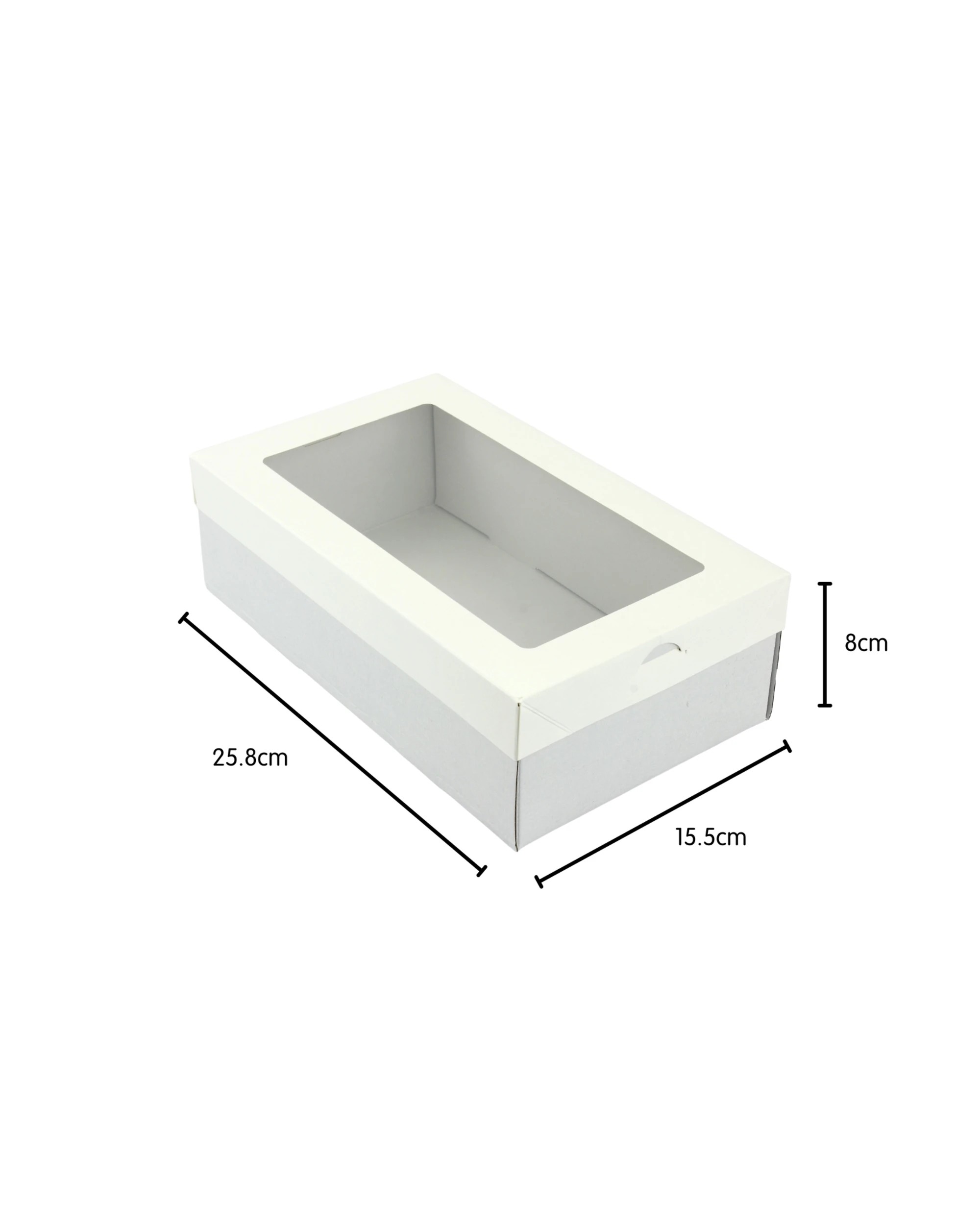 3 Eco Occasions Eco Grazing Boxes with Lids 25.8cm x 15.5cm x 8cm Pack of 2 - White, 3 of 4