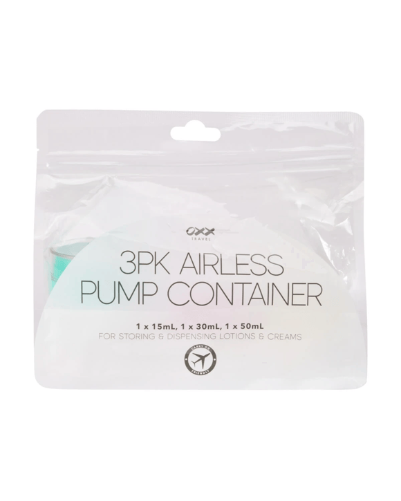OXX Travel 3 Pack Airless Pump Containers