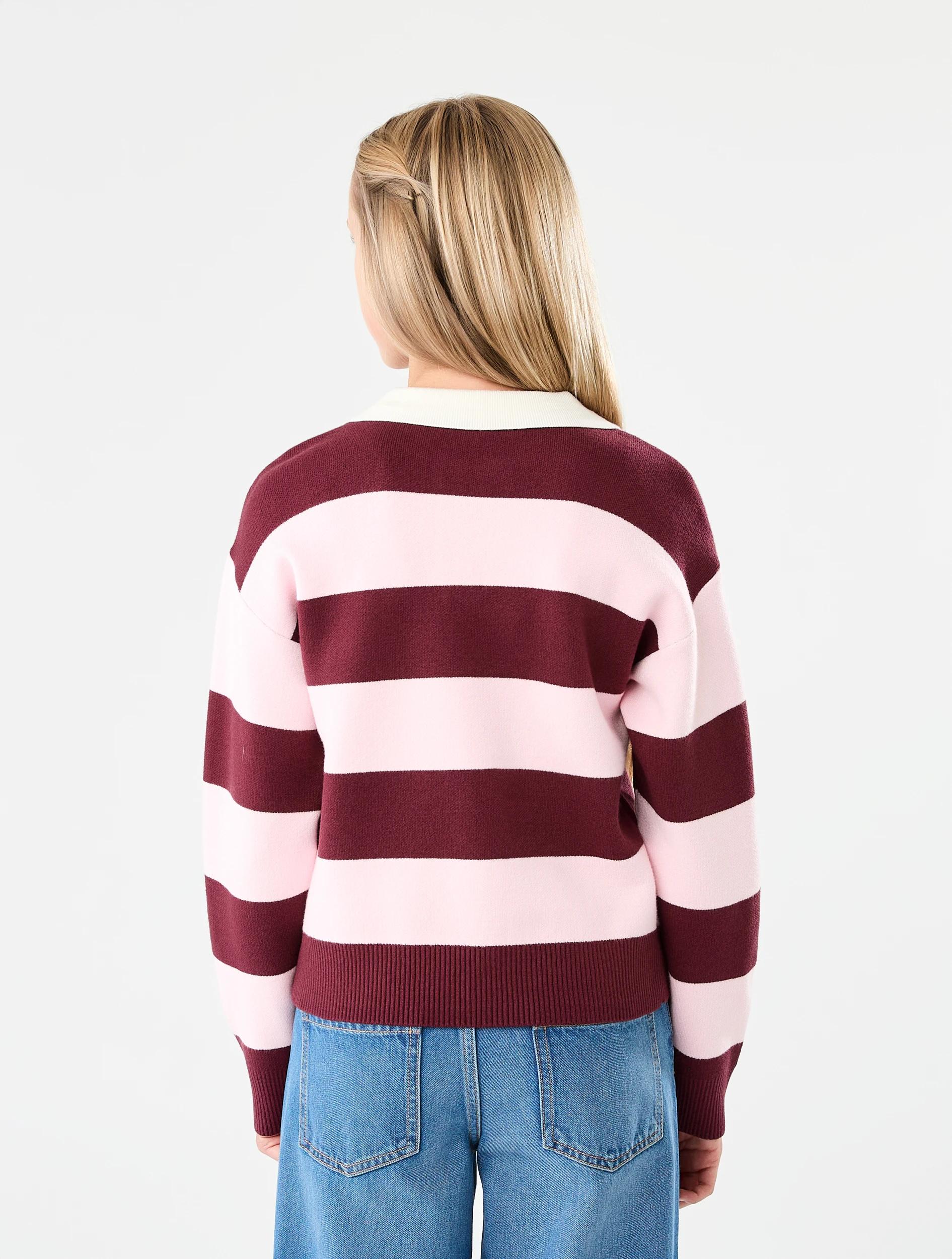 2 Rugby Knit Top Berry Pnk, 2 of 7