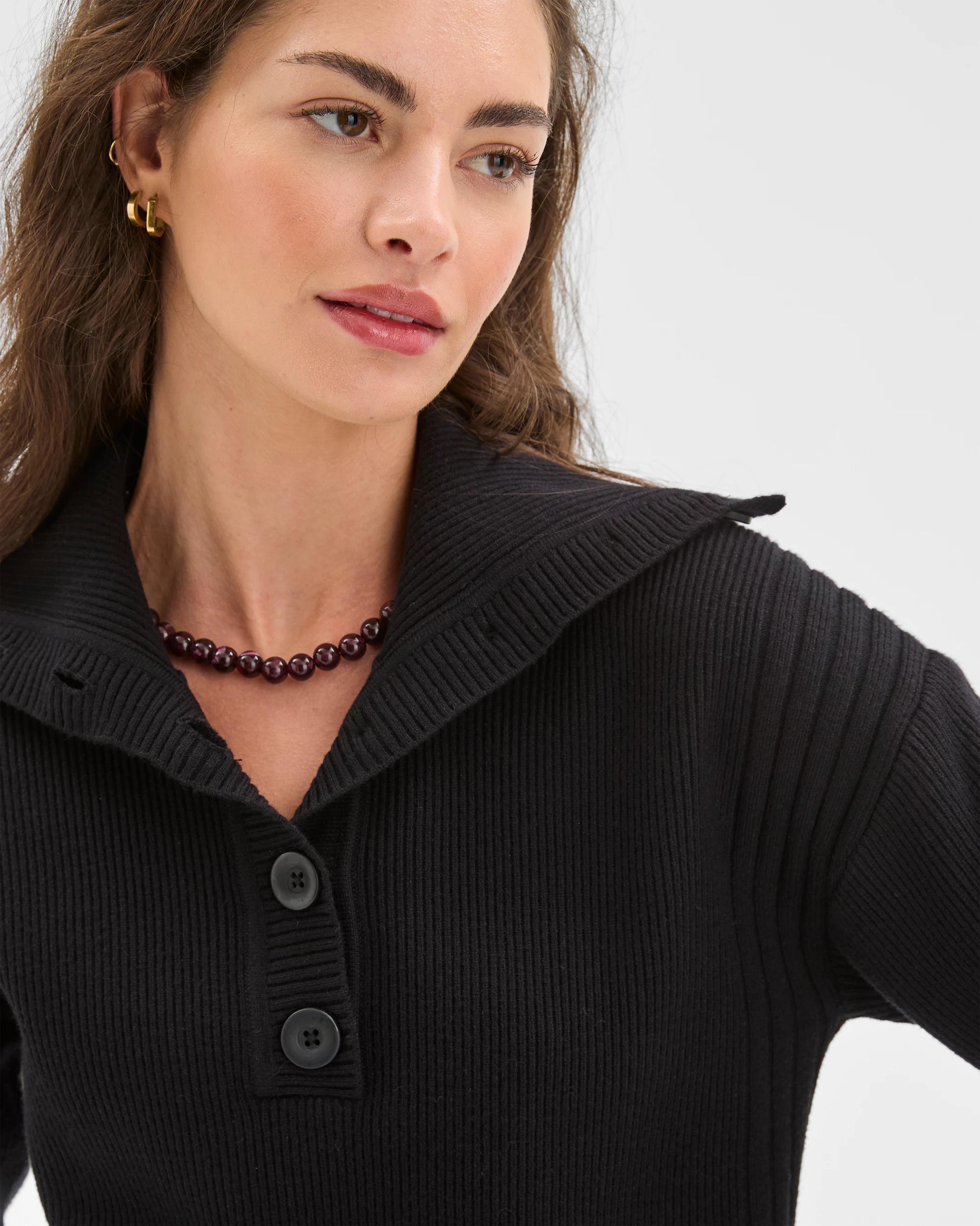 4 Target Petites Petites Clean Knit Rib Jumper BLACK, 4 of 7