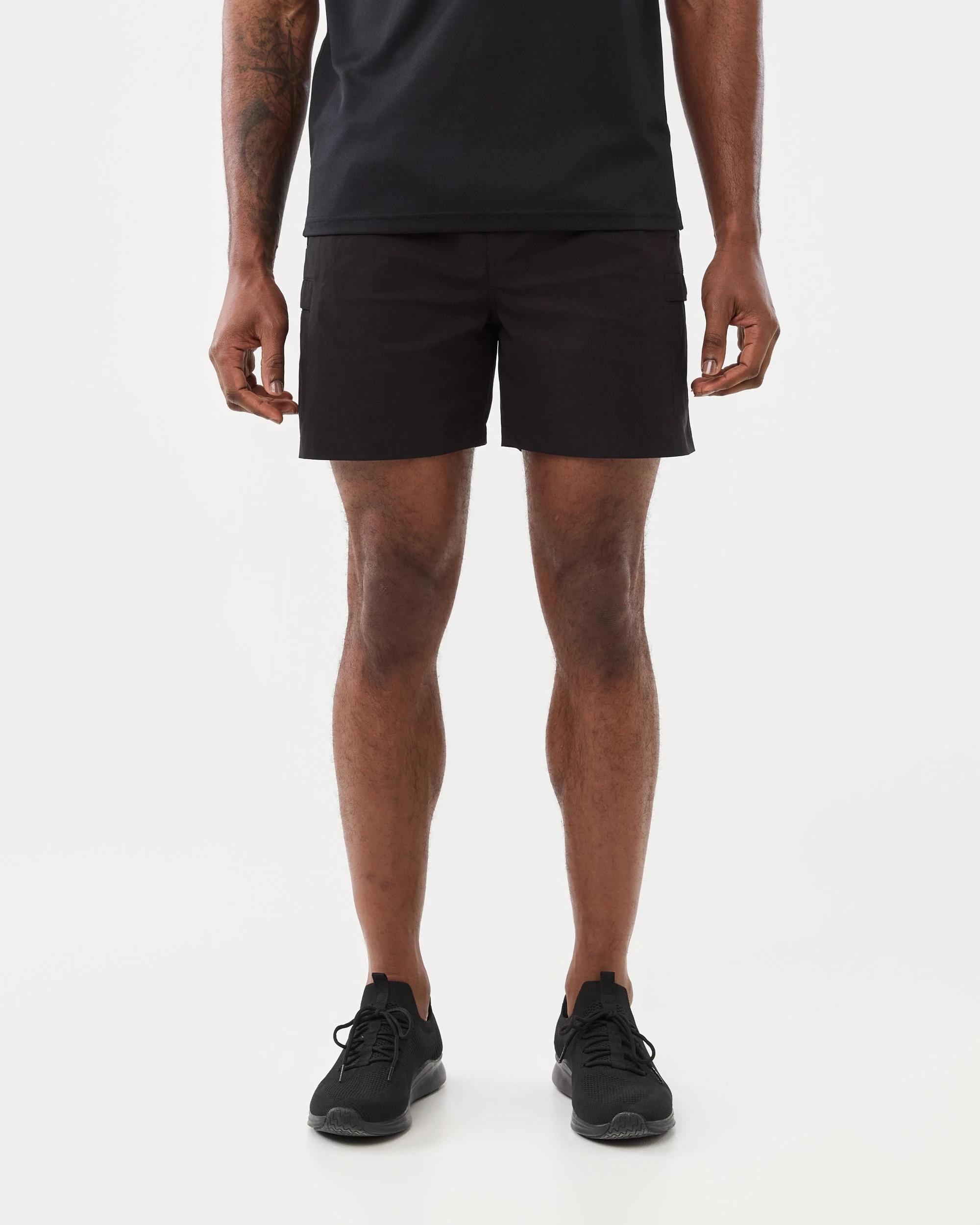 7 Active Mens Everyday Cargo Shorts Black, 7 of 7