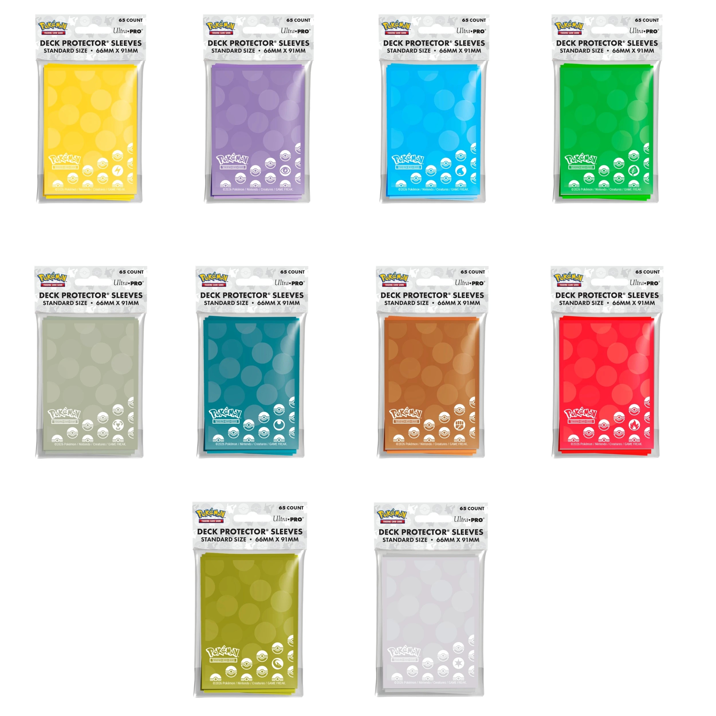 1 65 Piece Ultra Pro Pokemon Deck Protector Sleeves - Assorted, 1 of 7