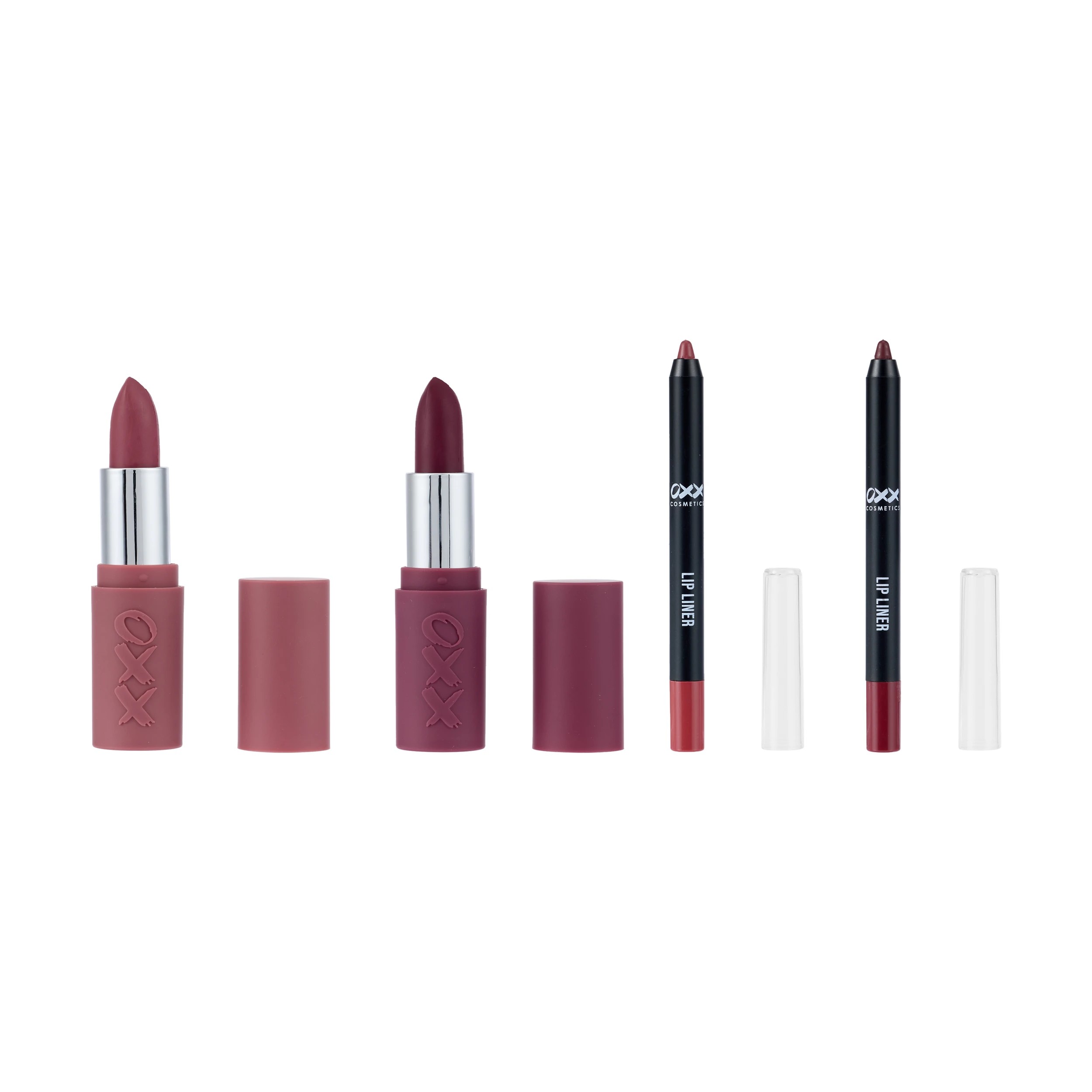 2 OXX Cosmetics 4 Piece Define and Fill Lip Kit - After Dusk, 2 of 8