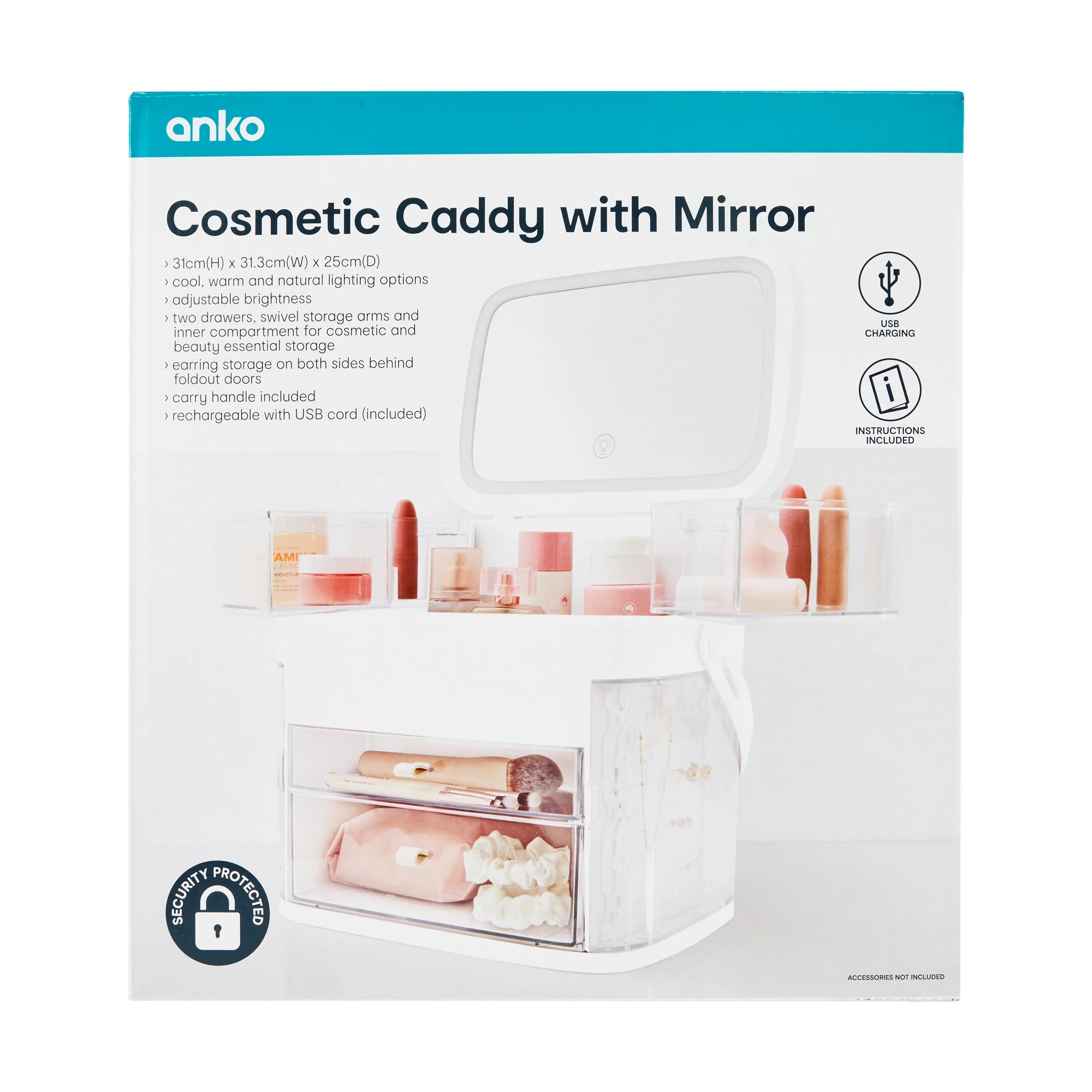 10 Cosmetic Caddy with Mirror, 10 of 10