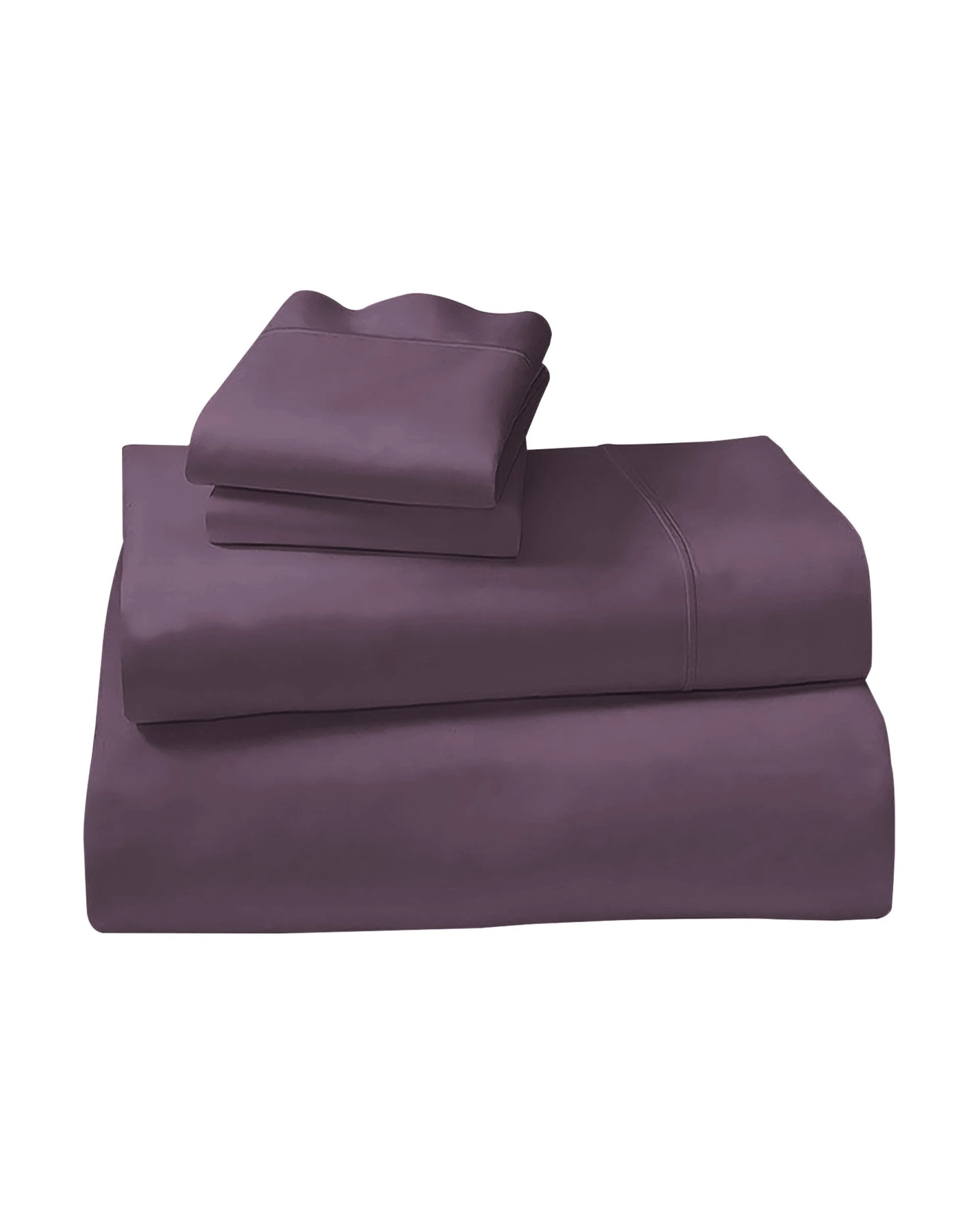 2 Laura Hill Queen Size Bed Sheet Set 4pc 1000tc Luxury Living Cotton Rich Gift Pack Lilac - Queen Bed - Purple, 2 of 4