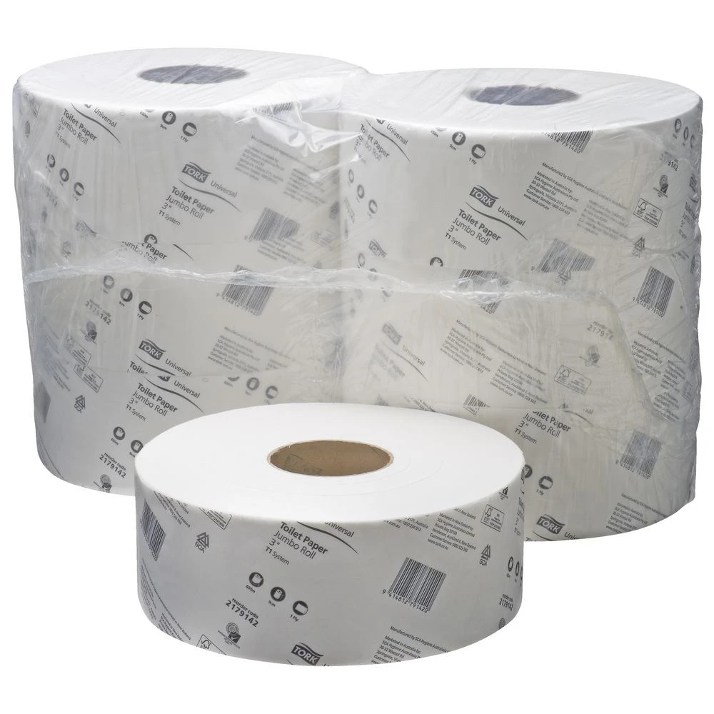 2 Tork T1 System Universal Jumbo 1 Ply Toilet Paper Roll 6 Pack, 2 of 3