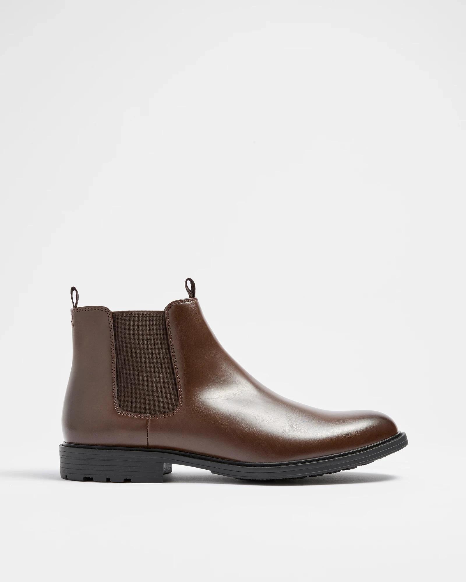 2 Target Mens Cleated PU Chelsea Boot - Troy BROWN, 2 of 4