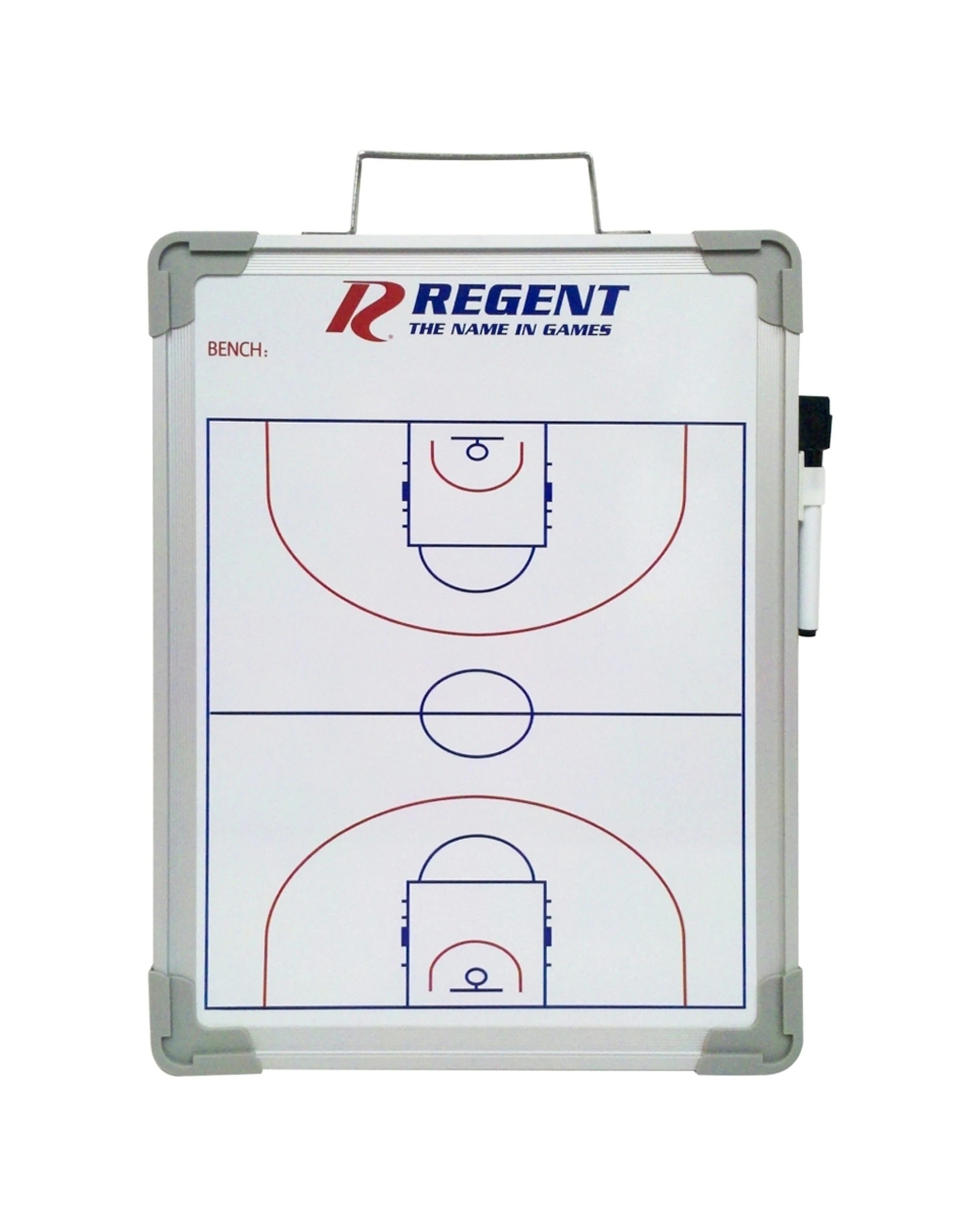 1 Regent 30x40cm Magnetic Basketball Coaches Tactic Board - White, 1 of 1