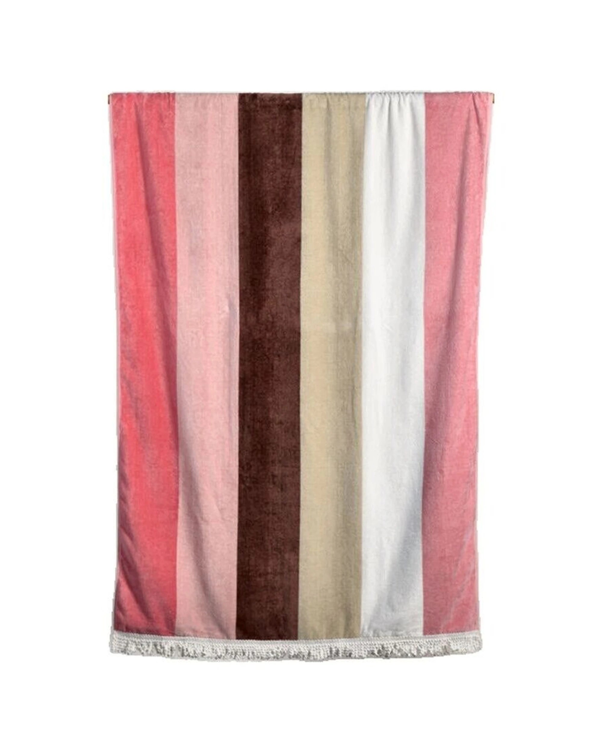 1 Canningvale Sorrentina Grande Velour Beach Towel 100% Cotton - Multi, 1 of 3