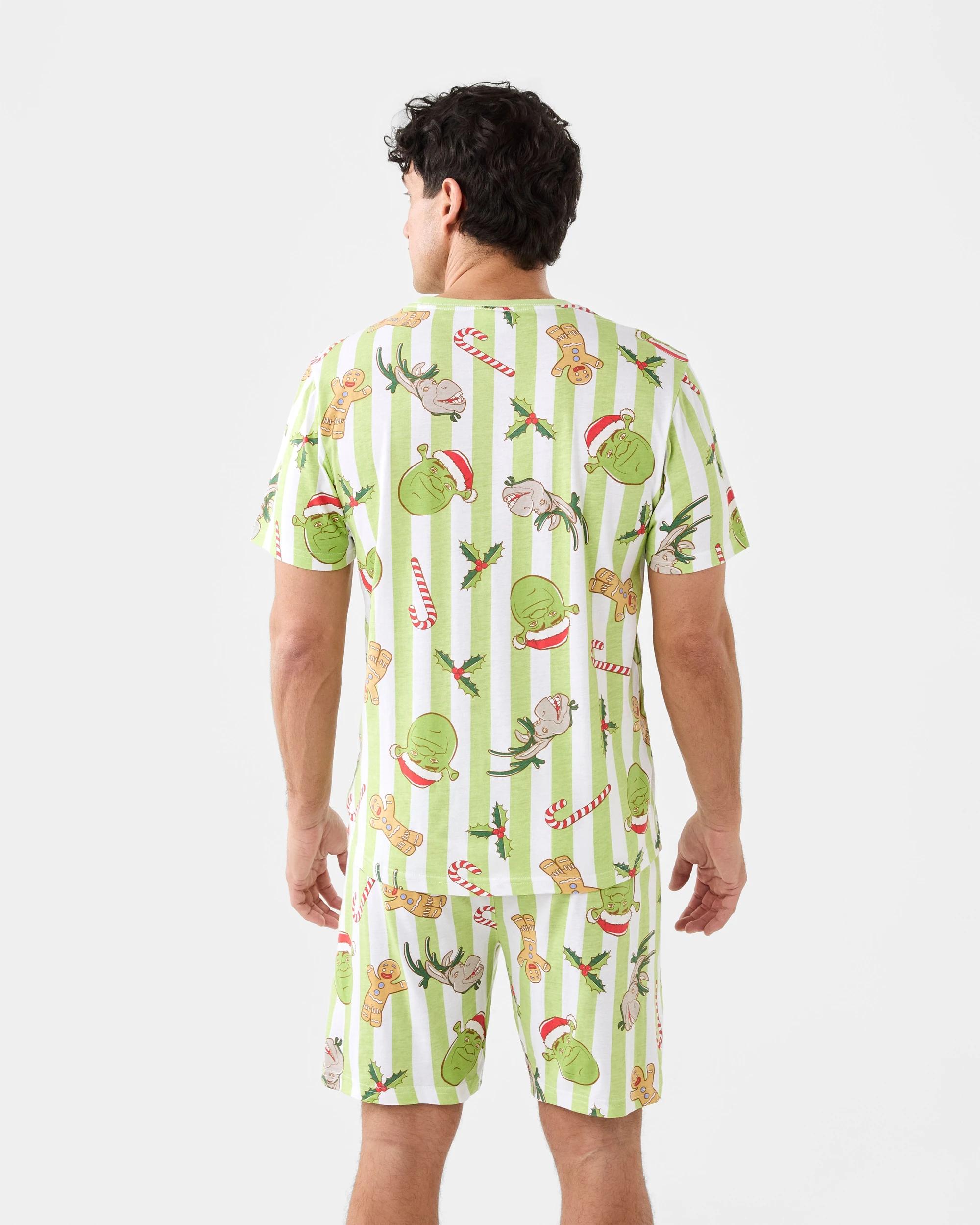 4 Family Matching Christmas Shrek Mens Pyjama Set Shrek Xmas, 4 of 9