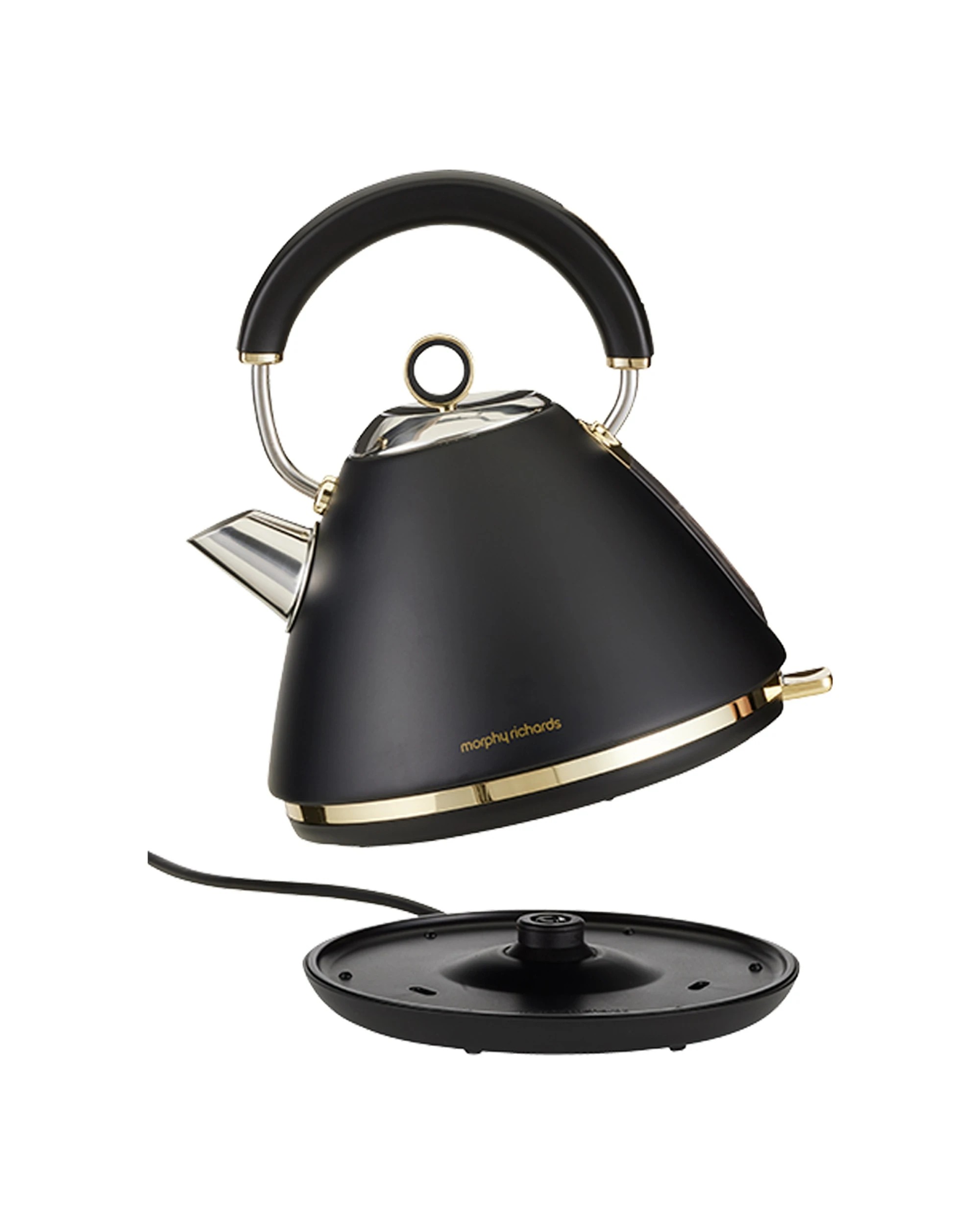 4 Morphy Richards Ascend 1.5l Electric Pyramid Kettle/boiler 2200w Soft - Gold, 4 of 7