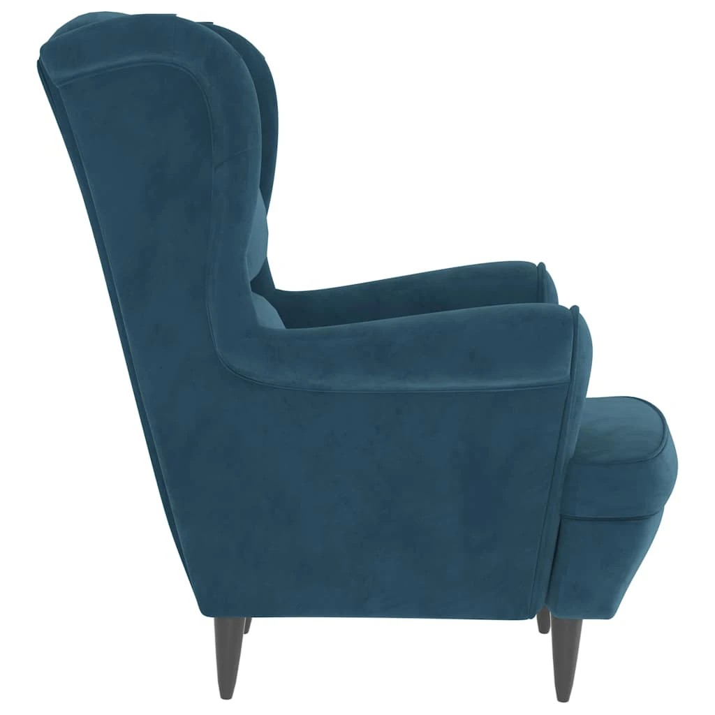 4 vidaXL armchair Reclining Mechanism - Blue, 4 of 8