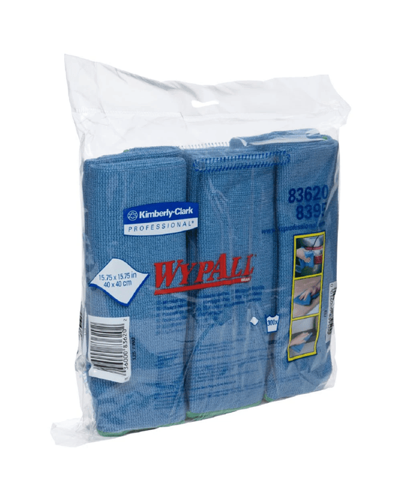 WypAll Microfibre Cloths Blue 24 Pack