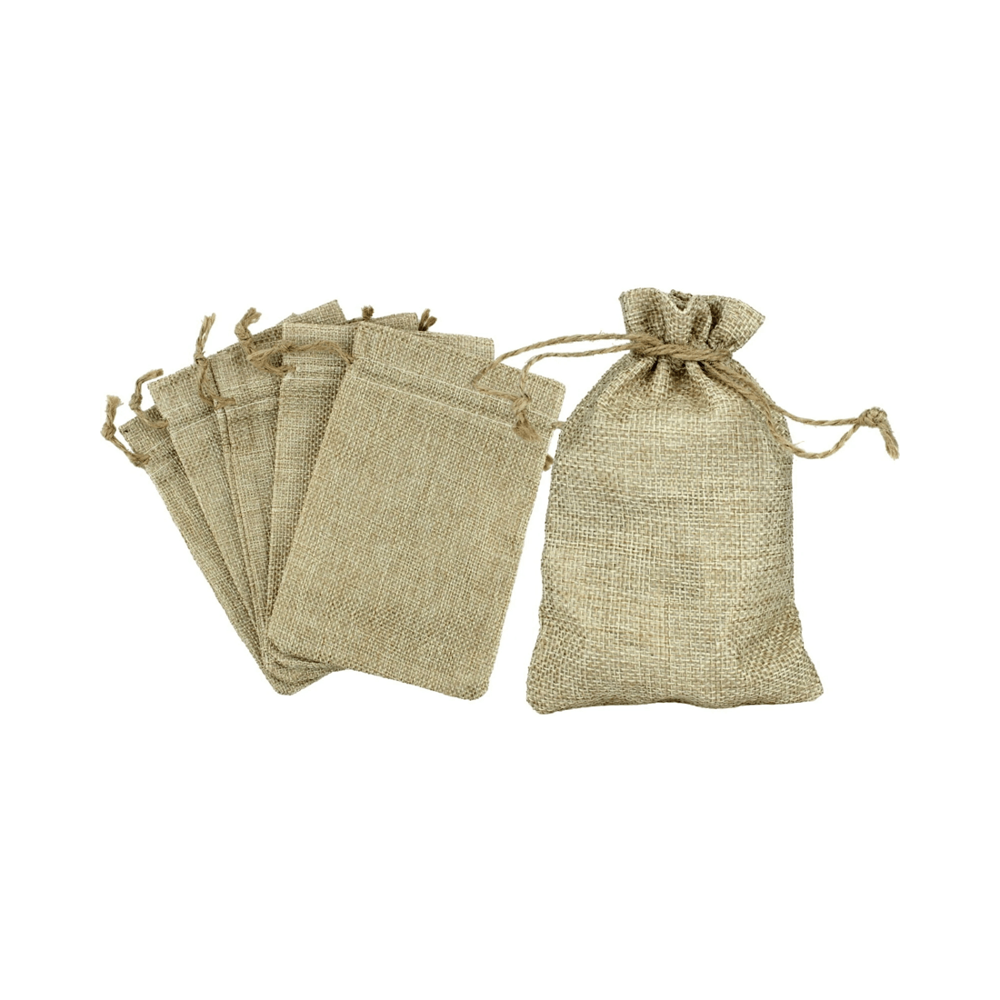 1 Party Maker Hessian Bags 10cm x 15cm Pack of 6, 1 of 4
