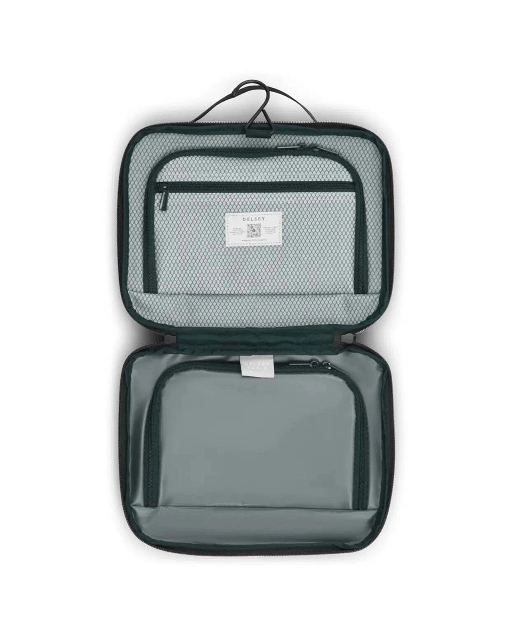 2 Delsey Brochant 3 Wetpack Toiletry Bag Large Zip Closure Teflon Coated Recy - Black, 2 of 5