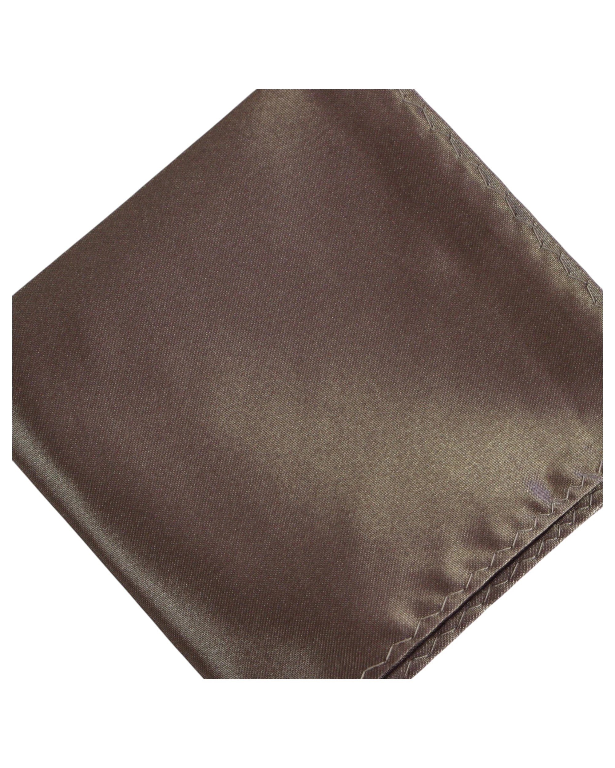 2 Zasel Mens Pocket Square - Brown, 2 of 3