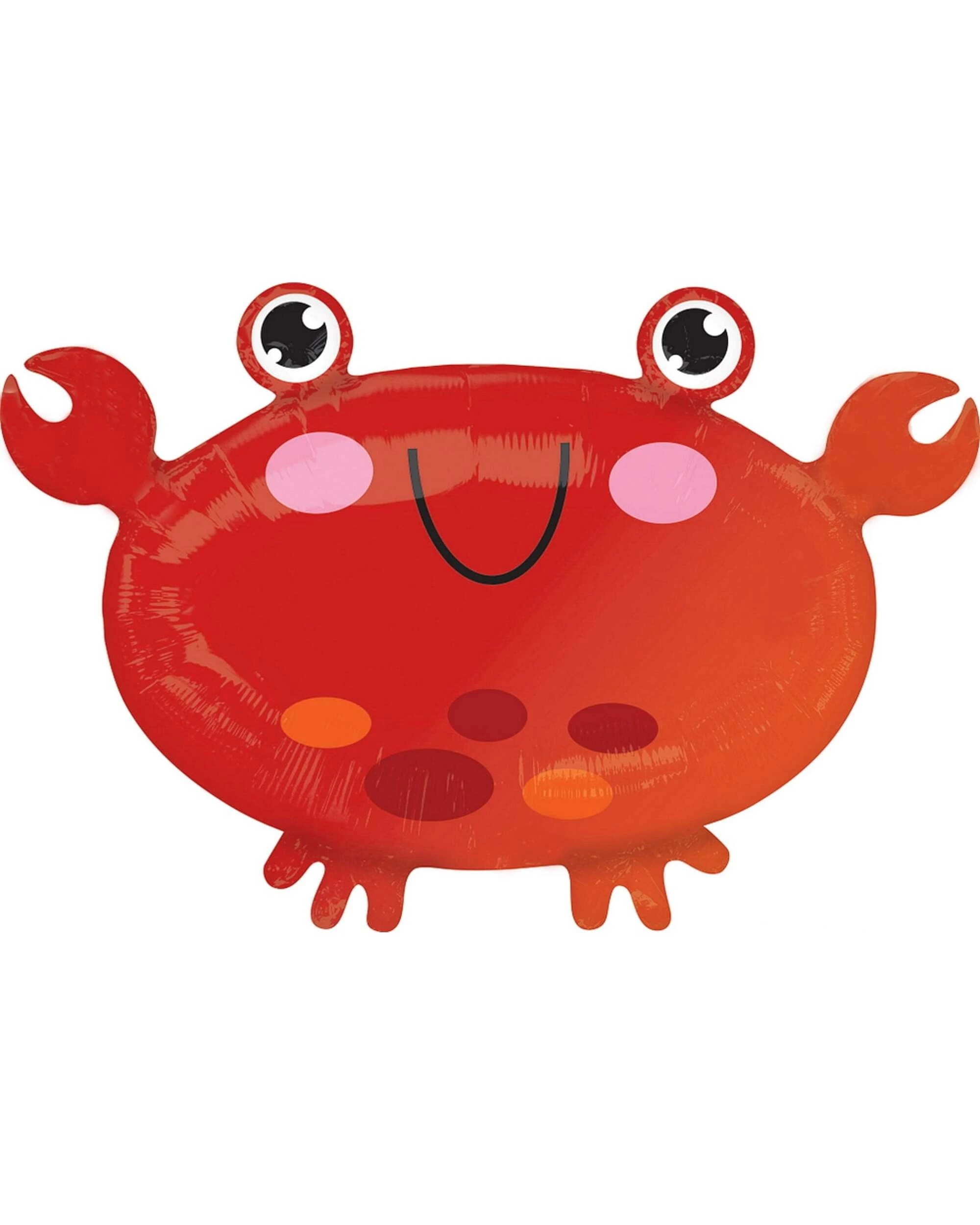 1 Anagram Happy Crab Foil Helium Balloon 73cm, 1 of 1