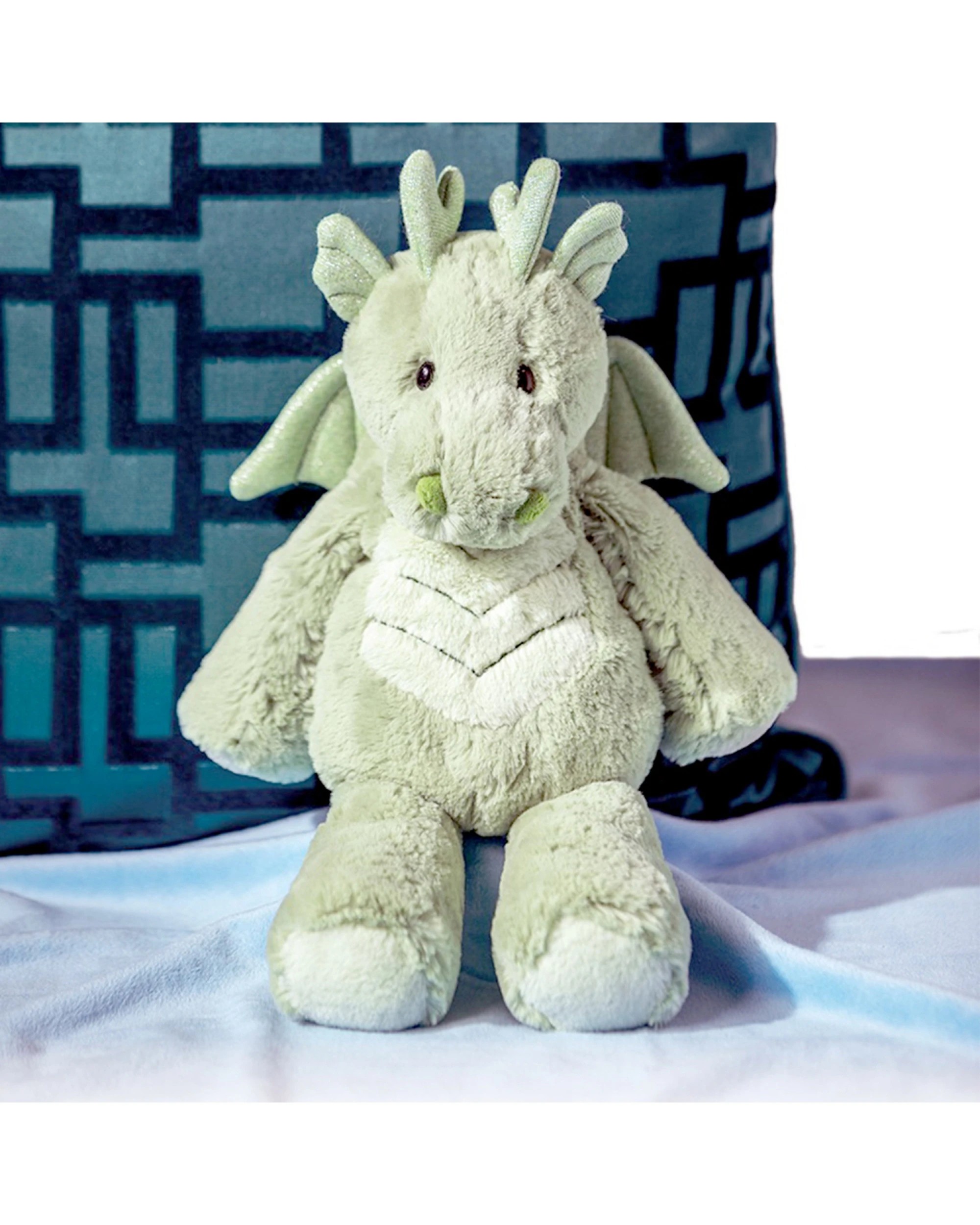 3 Mary Meyer Marshmallow Animal Dragon Soft Plush Kids Toy 33cm - Green, 3 of 4