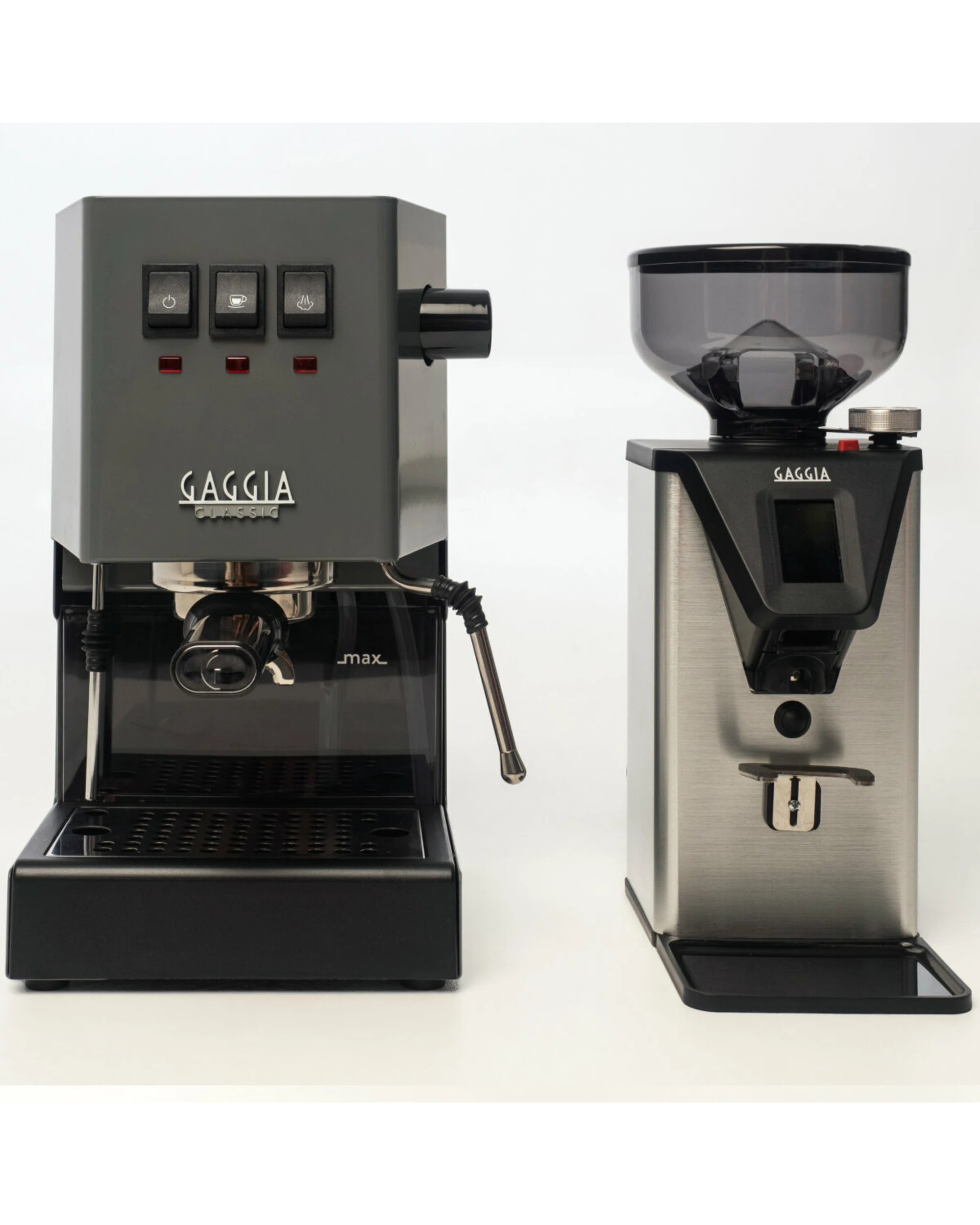 3 Gaggia Classic E24 Grey Coffee Machine & Coffee Grinder Package, 3 of 5