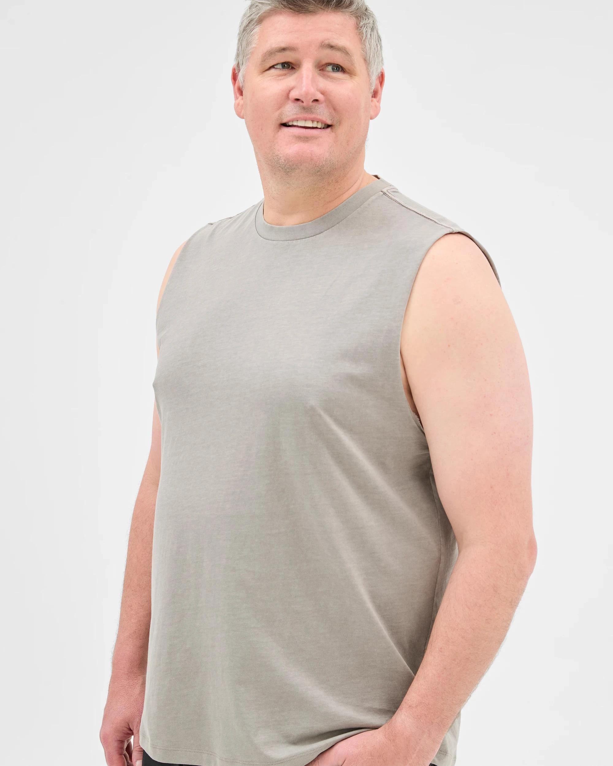 3 Target Plus Size Australian Cotton Plain Tank Top STEEPLE GREY, 3 of 6