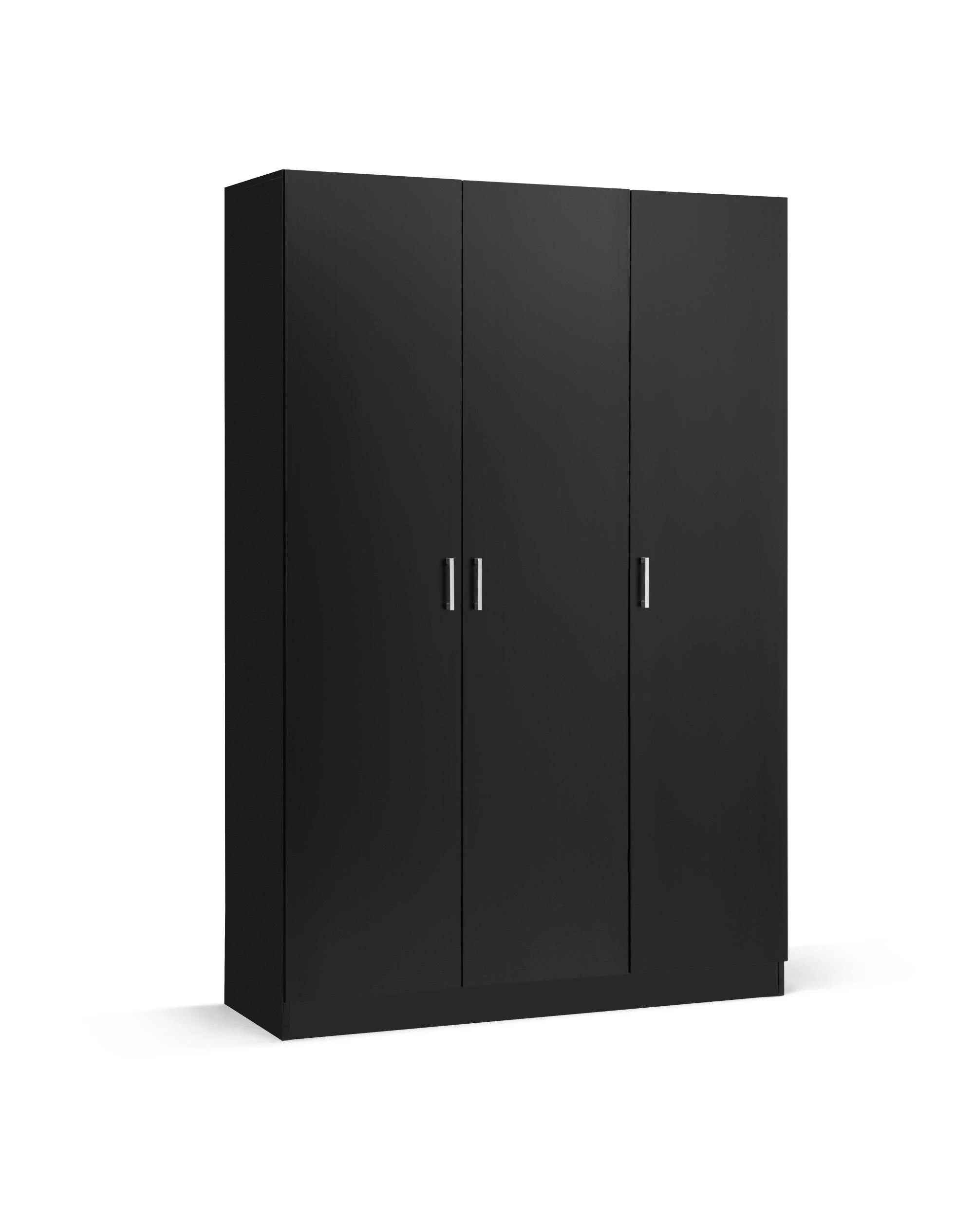 1 Kodu Pantry Cupboard Storage Cabinet 3 Door 5 Tier Shelf Multipurpose - Black, 1 of 7