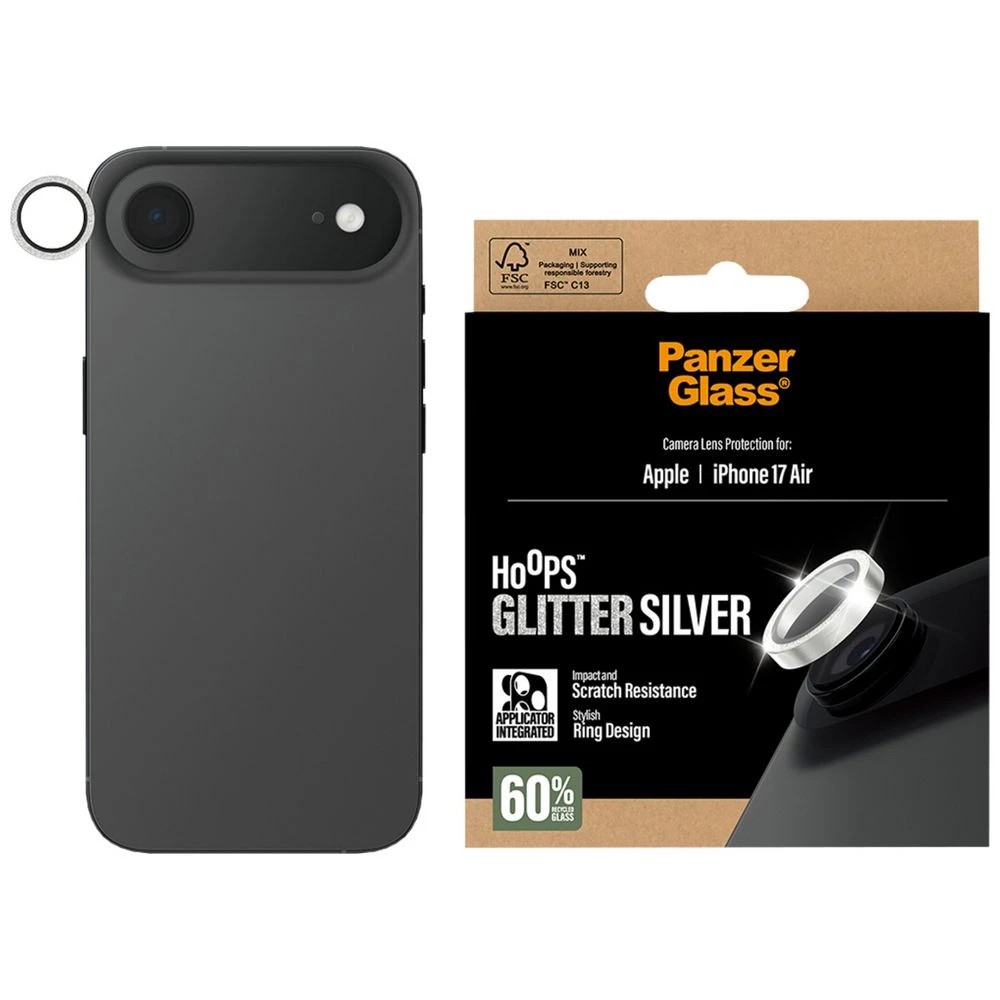 1 PanzerGlass Hoops Camera Lens Protector iPhone Air Silver, 1 of 3